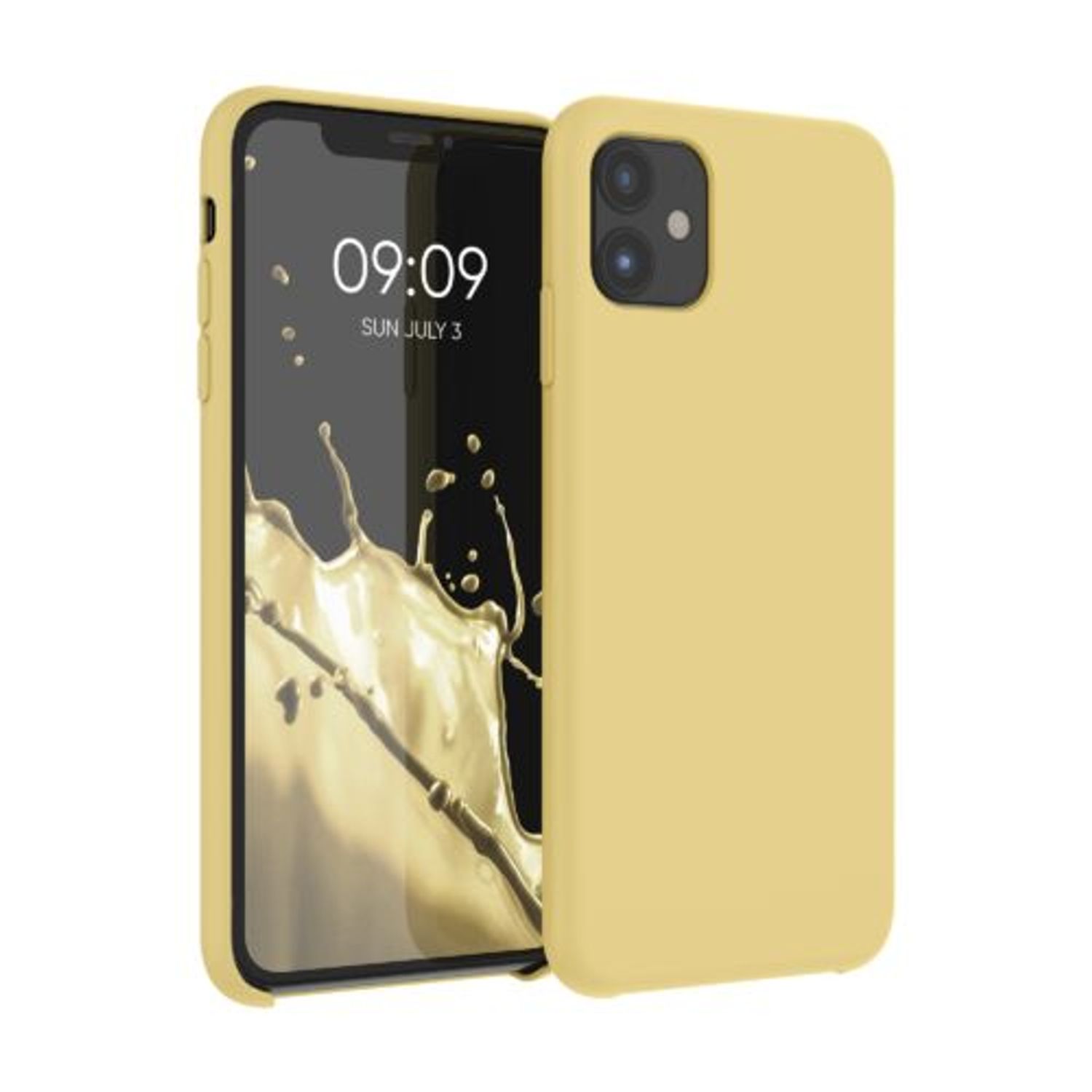 Husa pentru Apple iPhone 11, Silicon, Galben, 49724.216 fotografia produsului