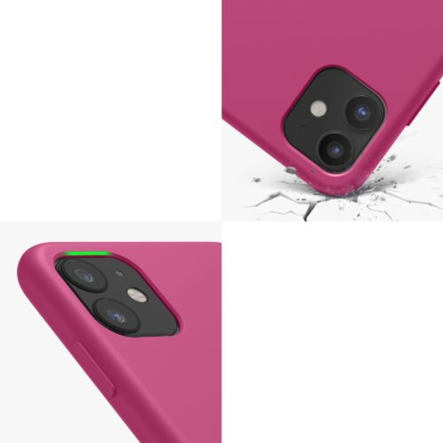 Husa pentru Apple iPhone 11, Silicon, Roz, 49724.213 fotografia produsului View 9 L