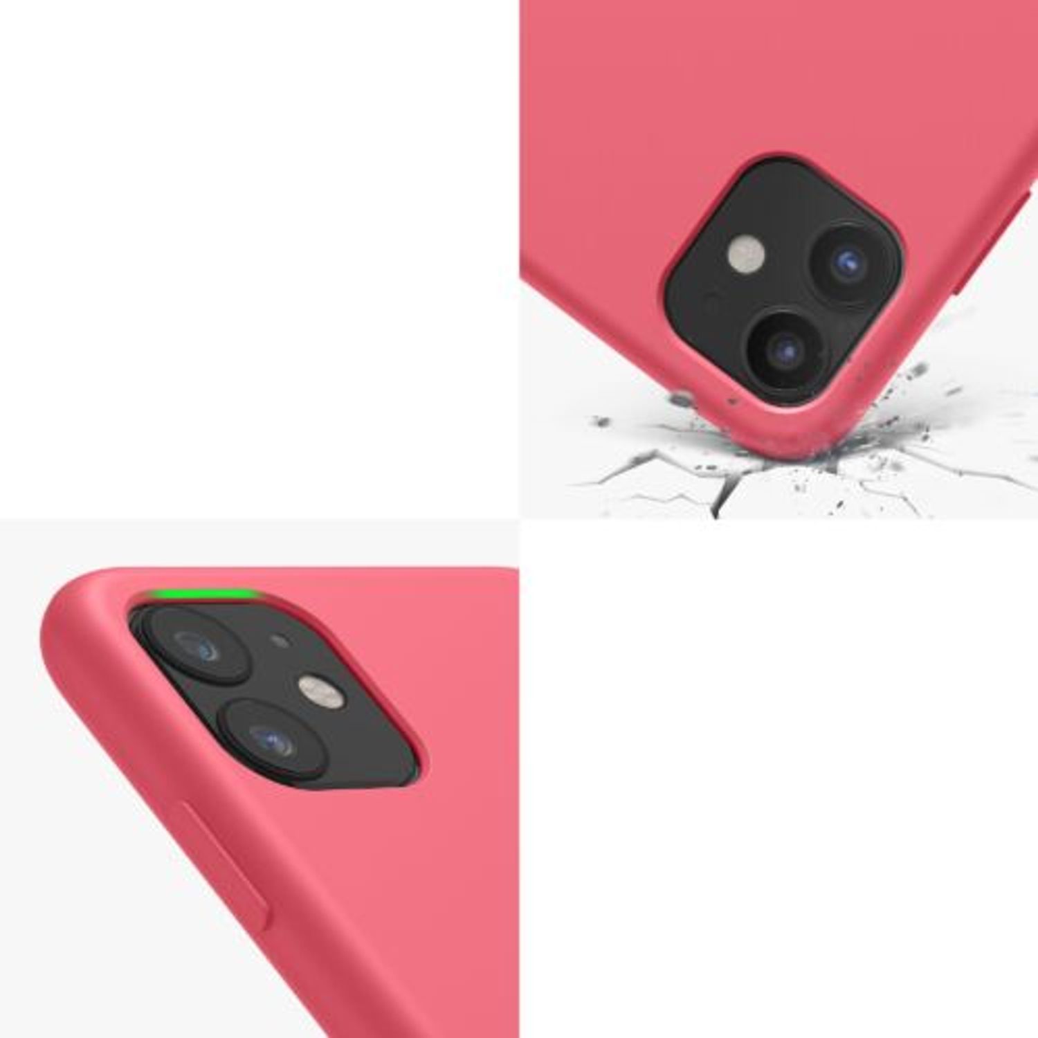 Husa pentru Apple iPhone 11, Silicon, Roz, 49724.219 fotografia produsului View 9 L