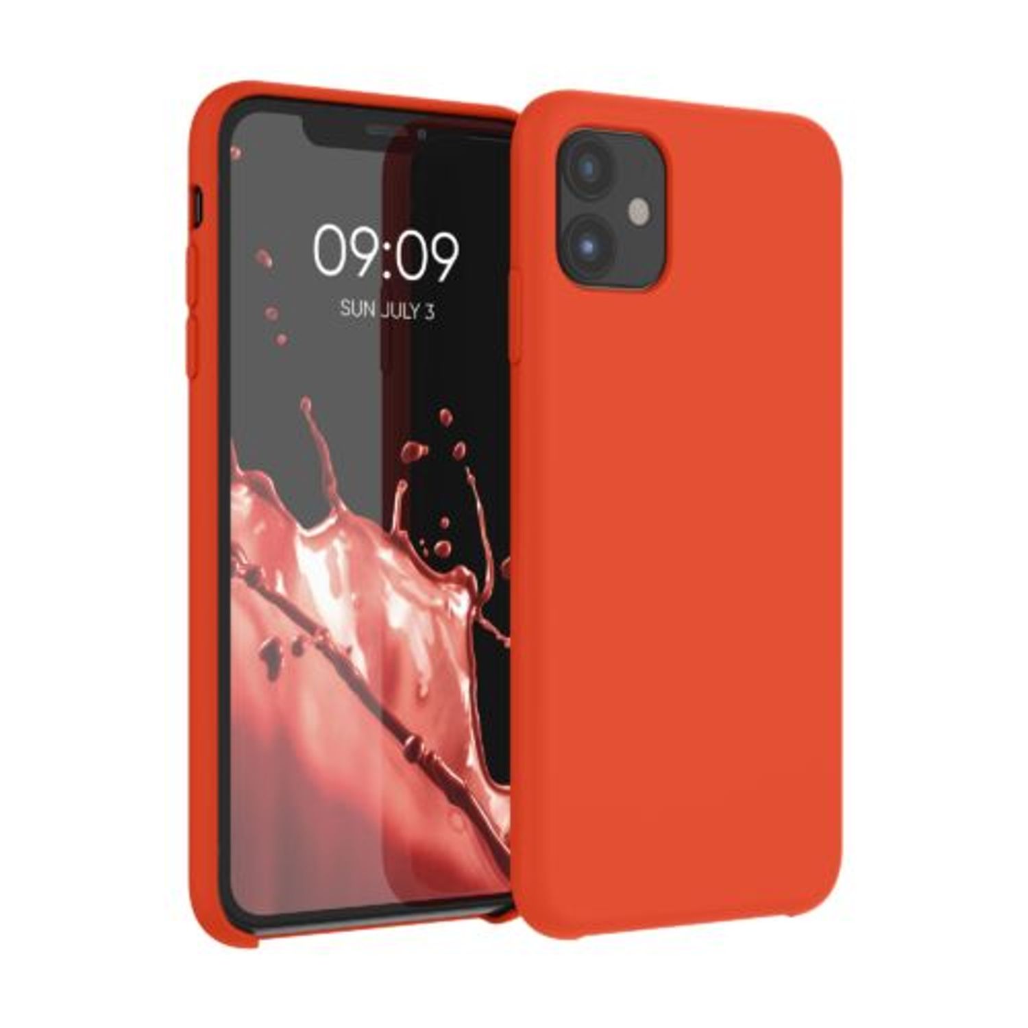 Husa pentru Apple iPhone 11, Silicon, Portocaliu, 49724.218 fotografia produsului