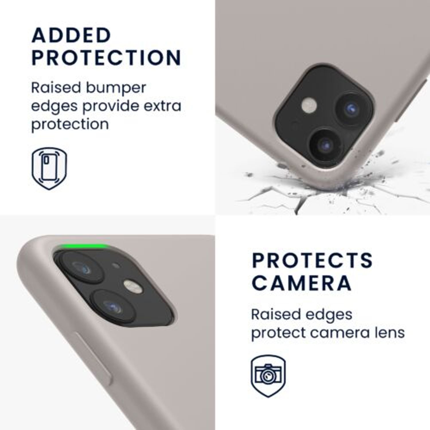 Husa pentru Apple iPhone 11, Silicon, Gri, 49724.43 fotografia produsului View 4 L