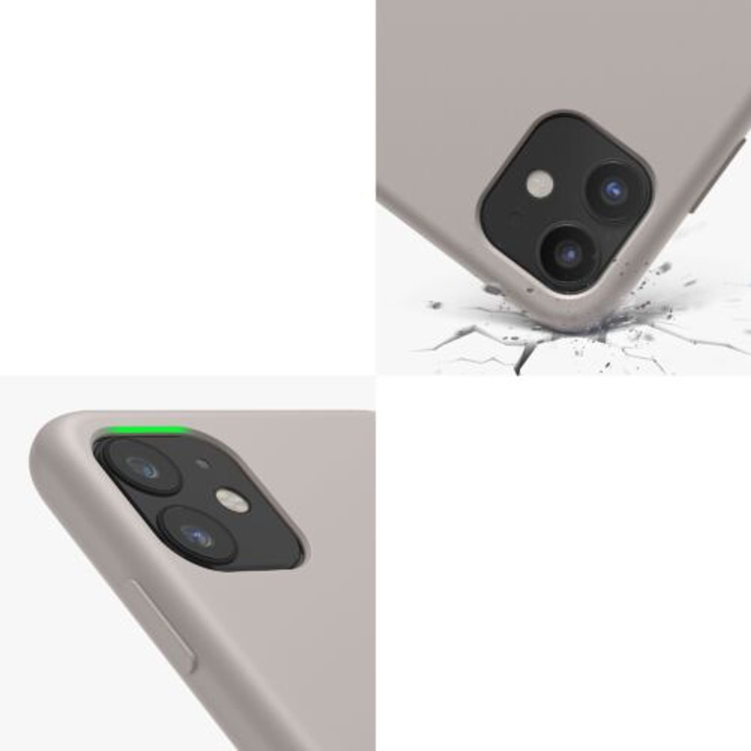 Husa pentru Apple iPhone 11, Silicon, Gri, 49724.43 fotografia produsului View 9 L
