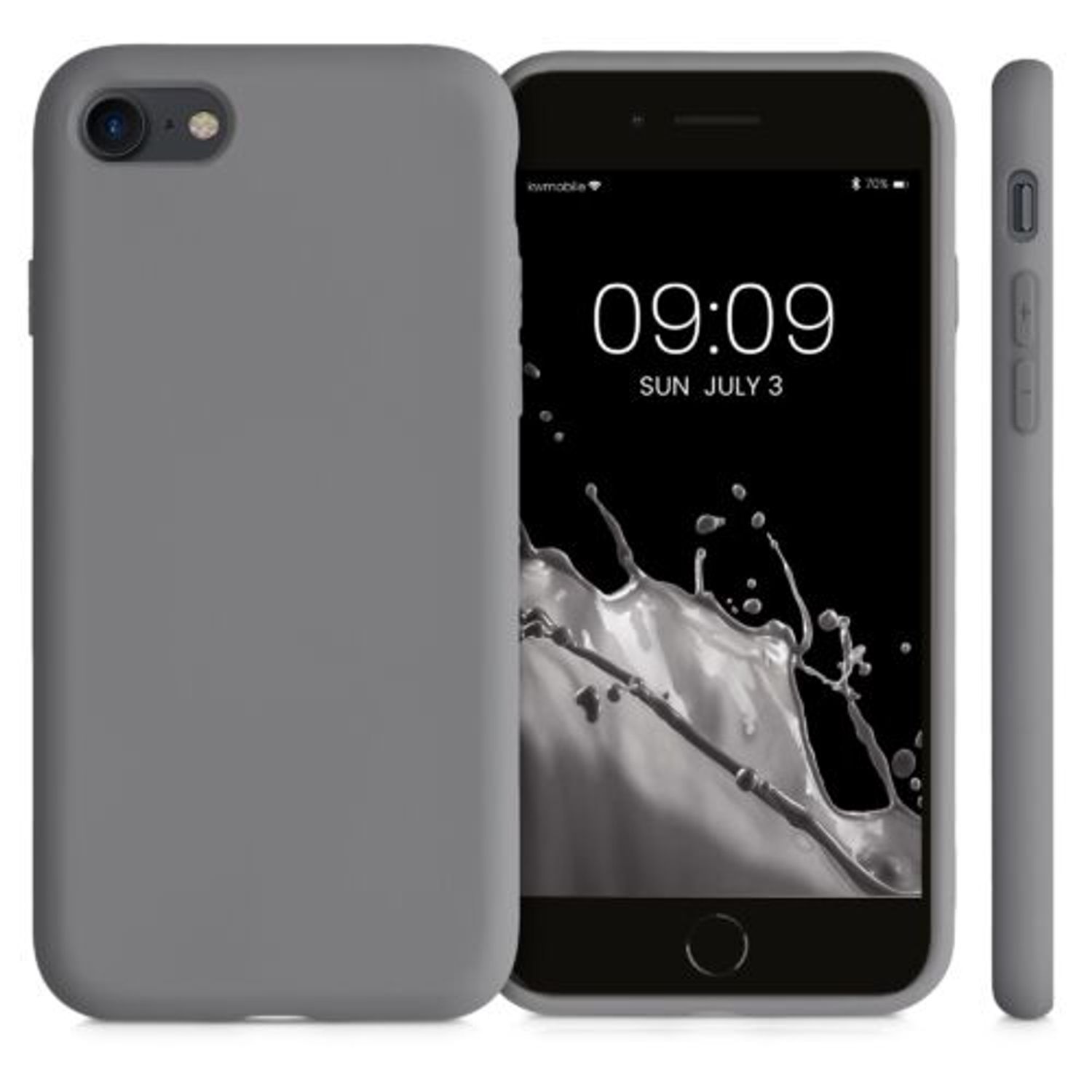 Husa pentru Apple iPhone 8/iPhone 7/iPhone SE 2, Silicon, Gri, 49979.155 fotografia produsului View 2 L