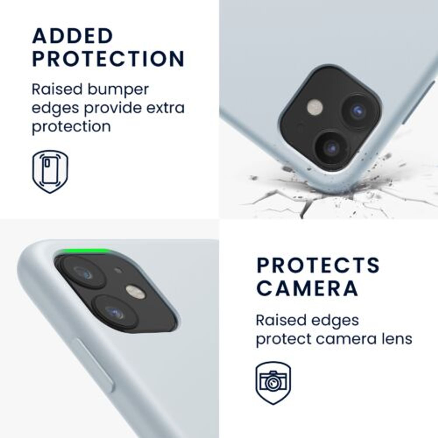 Husa pentru Apple iPhone 11, Silicon, Gri, 49724.70 fotografia produsului View 4 L