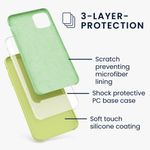Husa pentru Apple iPhone 11, Silicon, Verde, 49724.174 fotografia produsului View 3 S