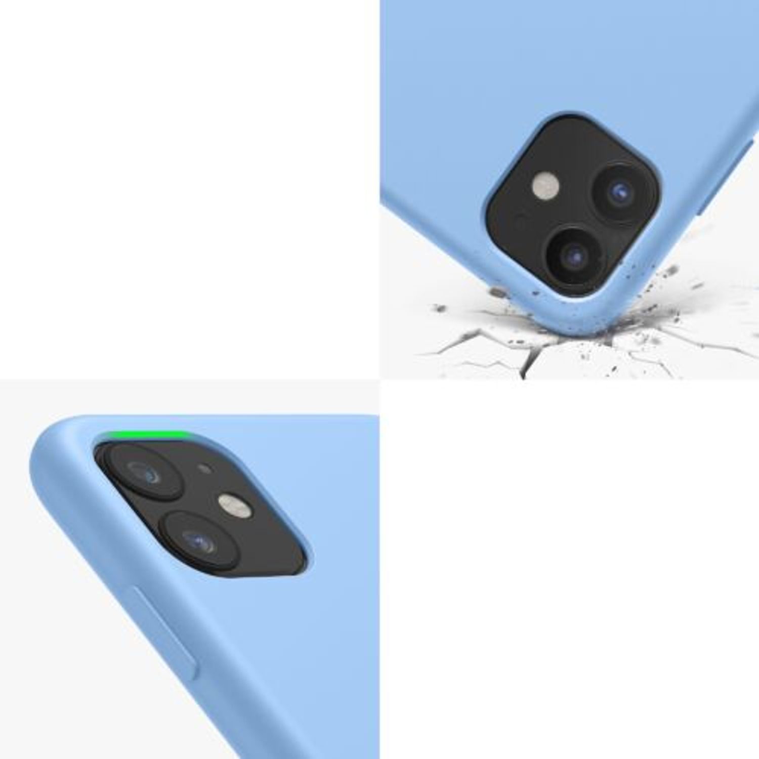 Husa pentru Apple iPhone 11, Silicon, Albastru, 49724.161 fotografia produsului View 3 L