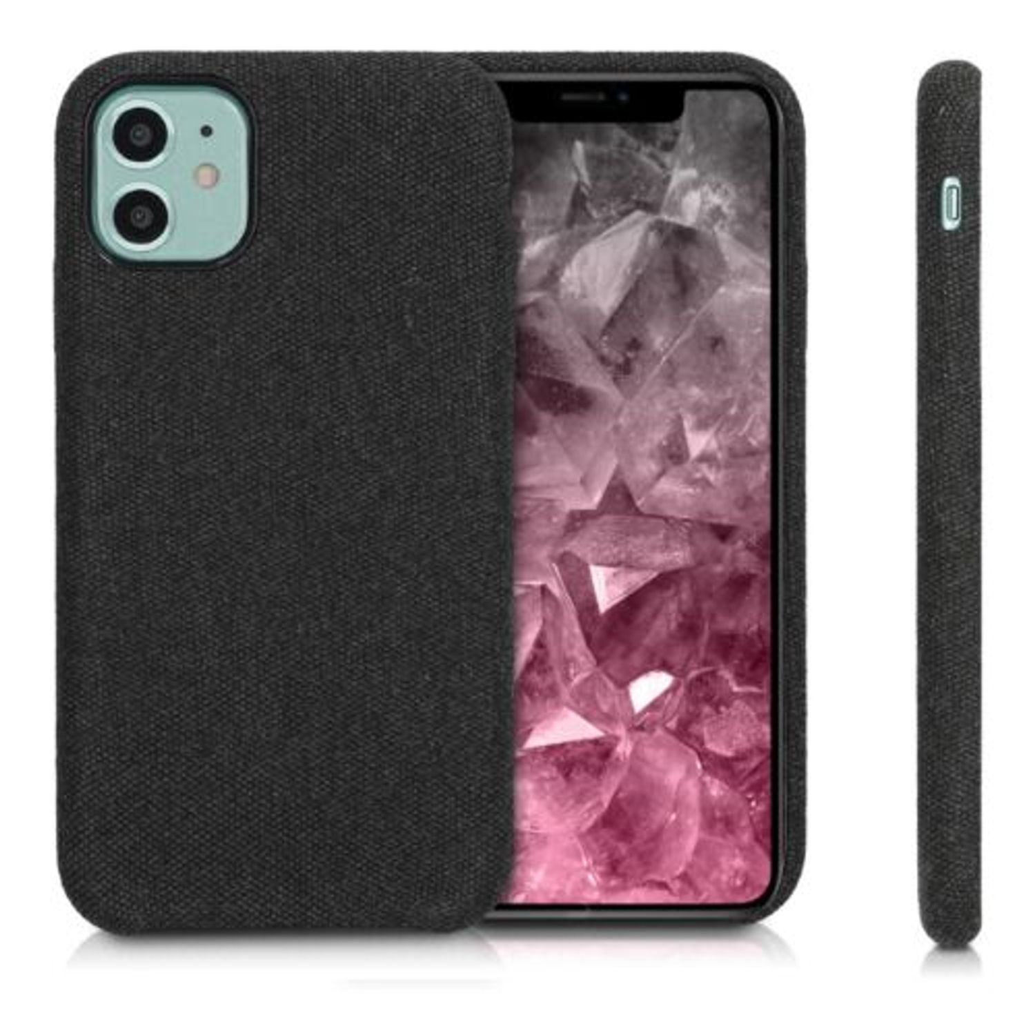 Husa pentru Apple iPhone 11, Textil, Negru, 49805.01 fotografia produsului View 2 L