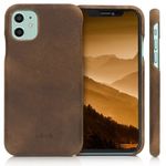 Husa pentru Apple iPhone 11, Piele naturala, Maro, 49737.05 fotografia produsului View 2 S