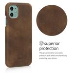 Husa pentru Apple iPhone 11, Piele naturala, Maro, 49737.05 fotografia produsului View 4 S