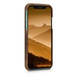 Husa pentru Apple iPhone 11, Piele naturala, Maro, 49737.05 fotografia produsului View 3 S