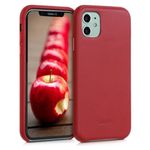 Husa pentru Apple iPhone 11, Piele naturala, Rosu, 49737.09 fotografia produsului