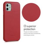 Husa pentru Apple iPhone 11, Piele naturala, Rosu, 49737.09 fotografia produsului View 4 S