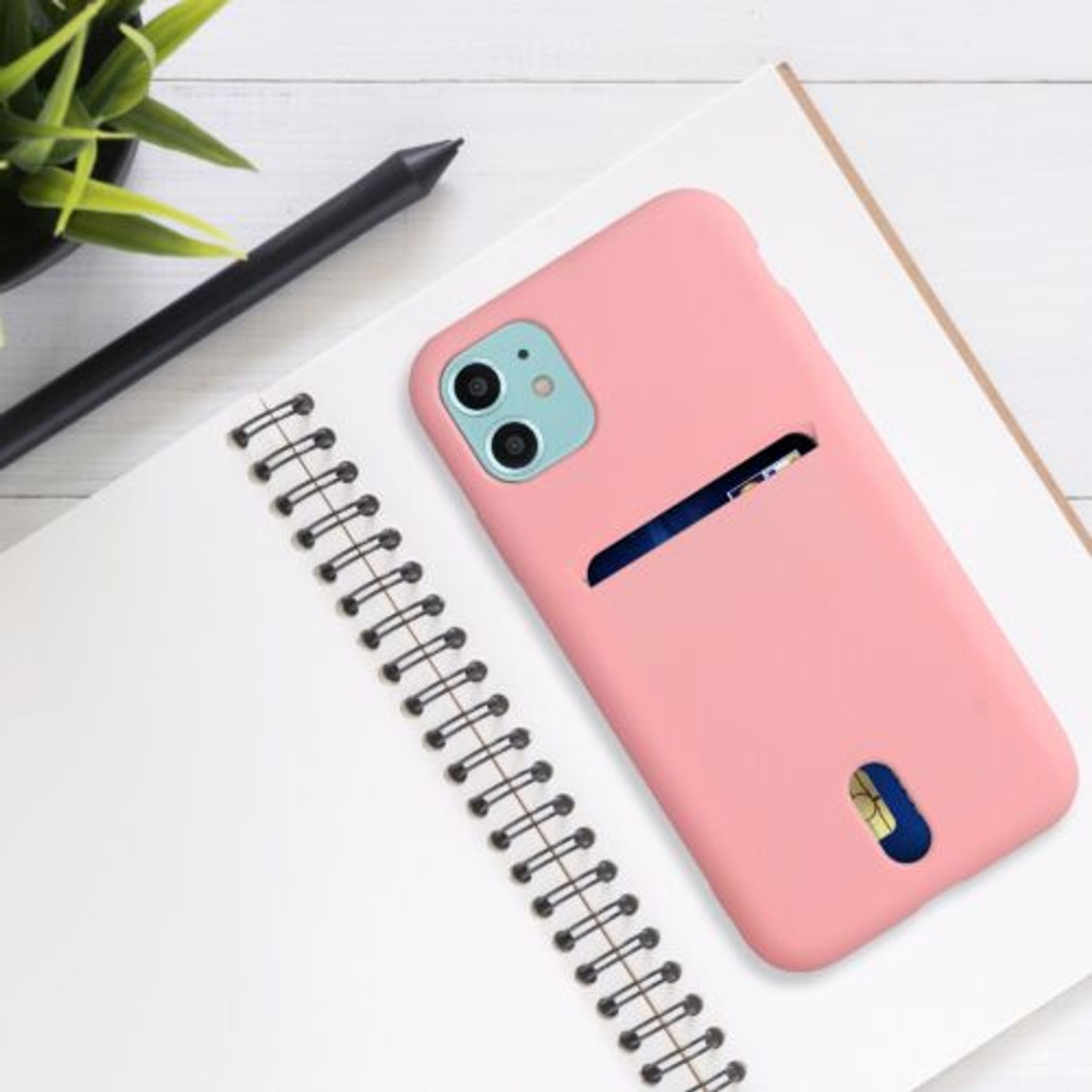 Husa pentru Apple iPhone 11, Silicon, Roz, 50897.10 fotografia produsului View 4 L