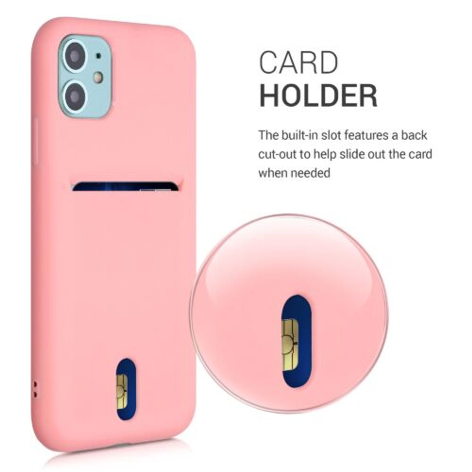 Husa pentru Apple iPhone 11, Silicon, Roz, 50897.10 fotografia produsului View 5 L