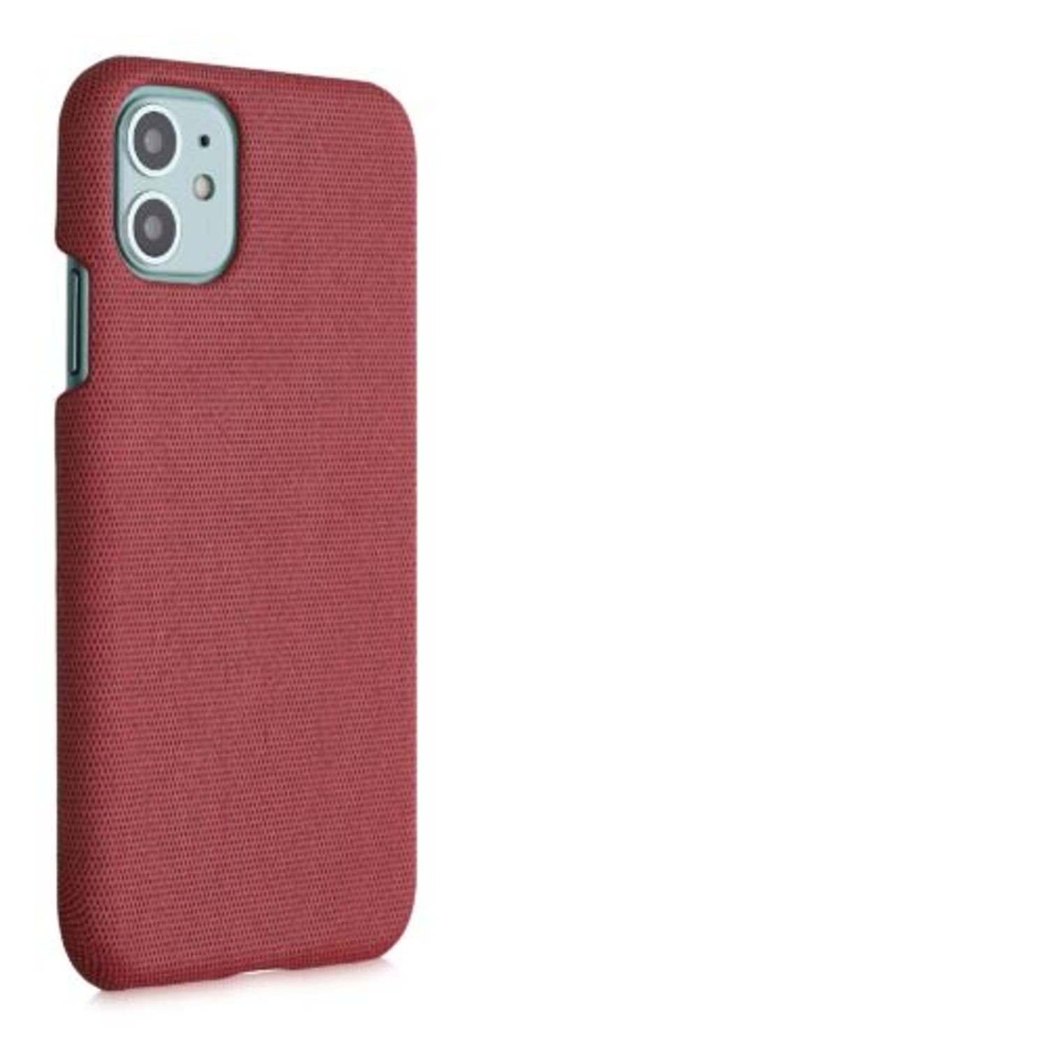 Husa pentru iPhone 11, Textil, Rosu, 55755.76 fotografia produsului View 7 L