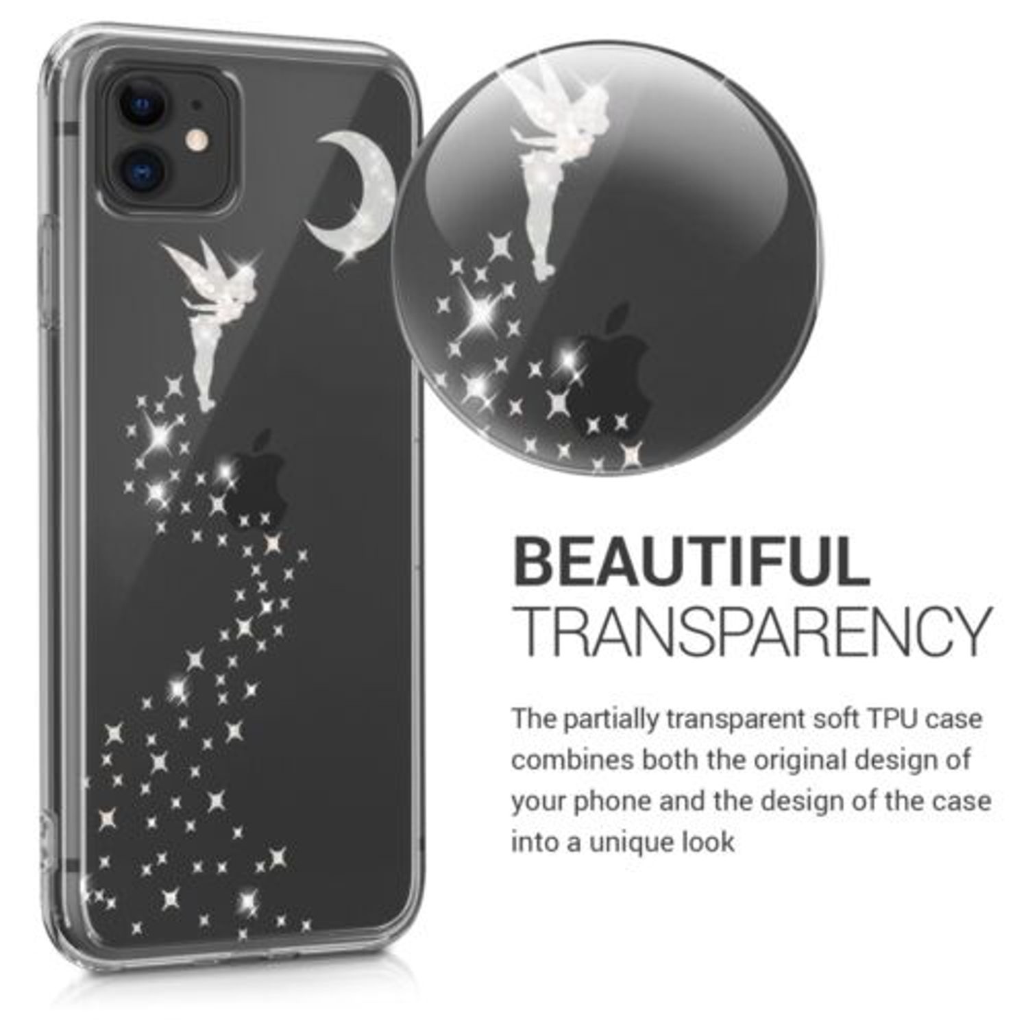 Husa pentru Apple iPhone 11, Silicon, Silver, 49785.17 fotografia produsului View 2 L
