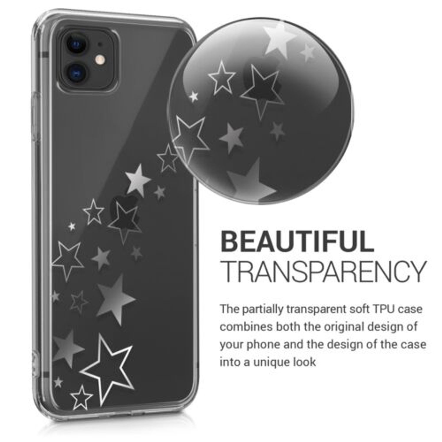 Husa pentru Apple iPhone 11, Silicon, Silver, 49785.16 fotografia produsului View 4 L