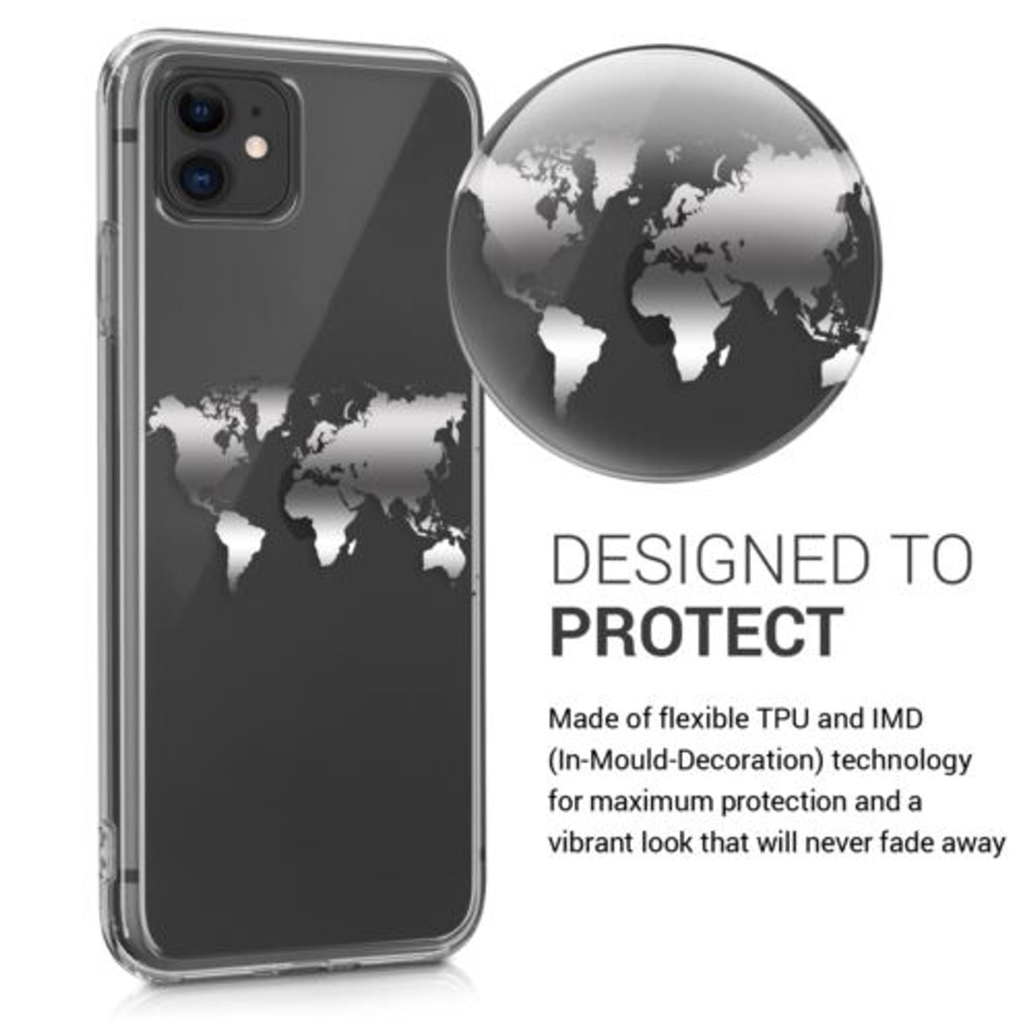 Husa pentru Apple iPhone 11, Silicon, Silver, 49785.11 fotografia produsului View 6 L