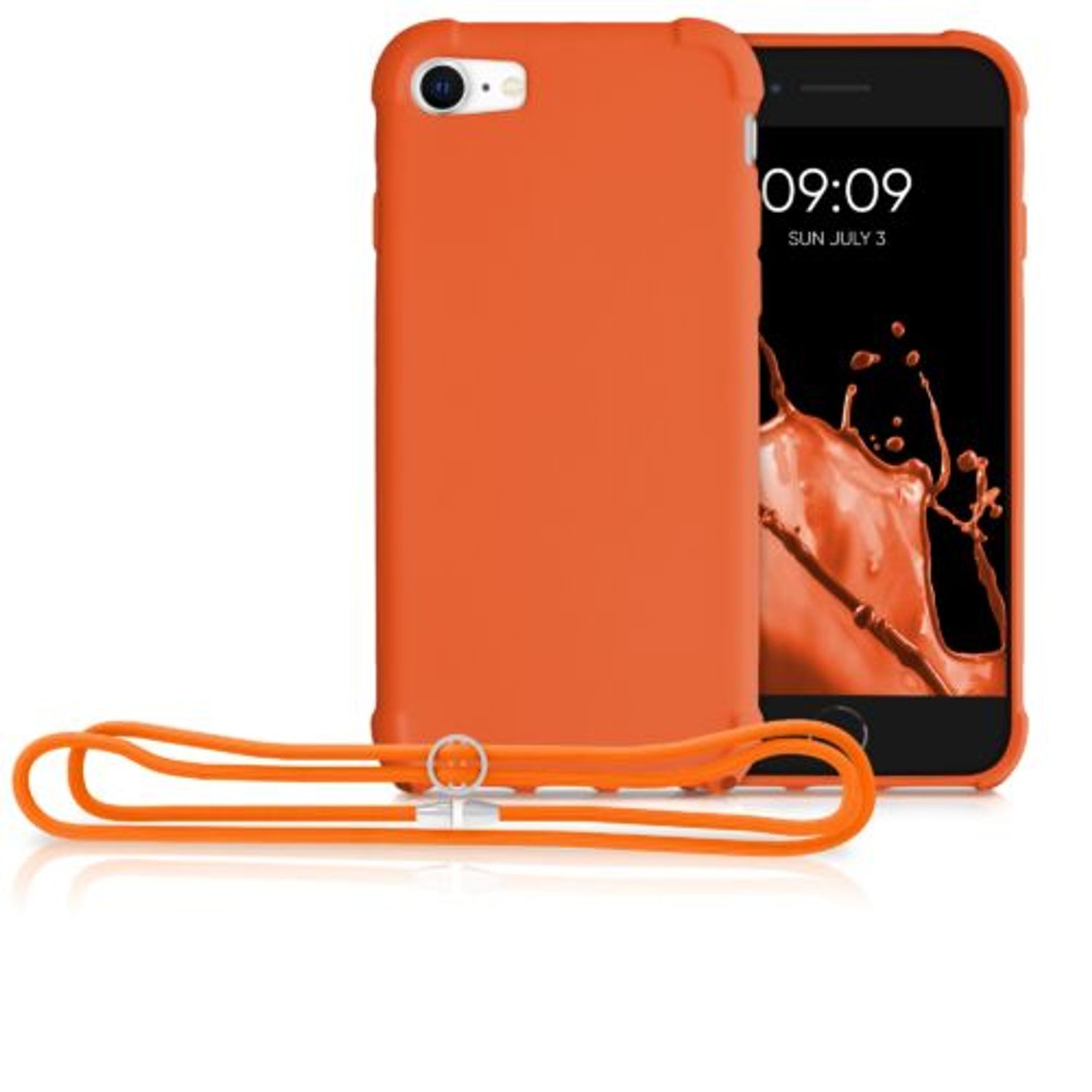 Husa pentru iPhone 8/iPhone 7/iPhone SE 2, Silicon, Portocaliu, 49920.150 fotografia produsului View 8 L