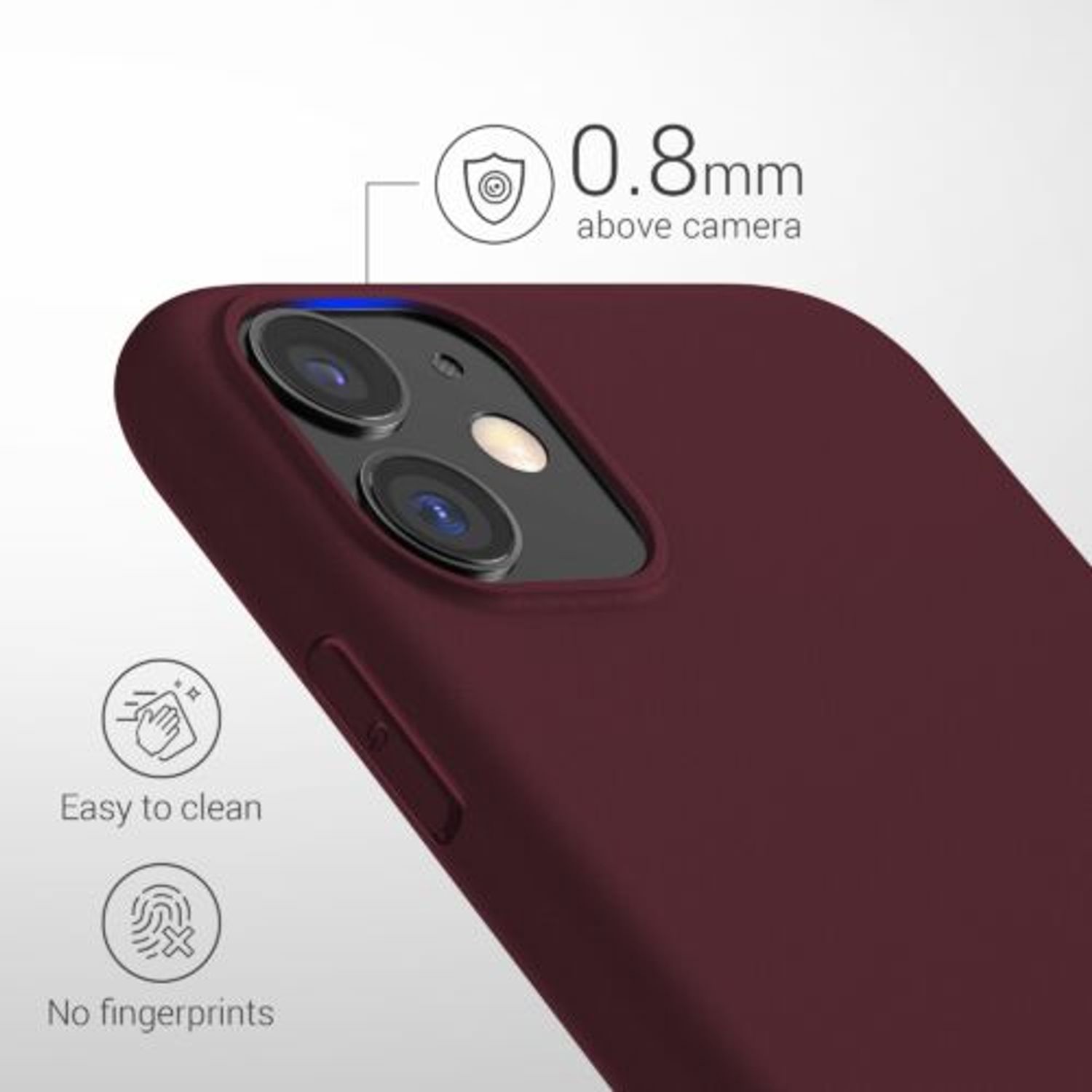 Husa pentru Apple iPhone 11, Silicon, Violet, 49787.190 fotografia produsului View 4 L