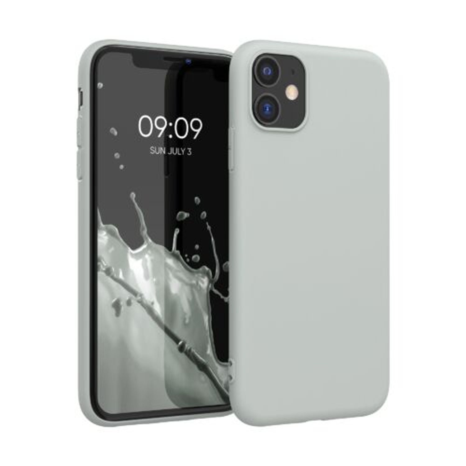 Husa pentru Apple iPhone 11, Silicon, Gri, 49787.70 fotografia produsului