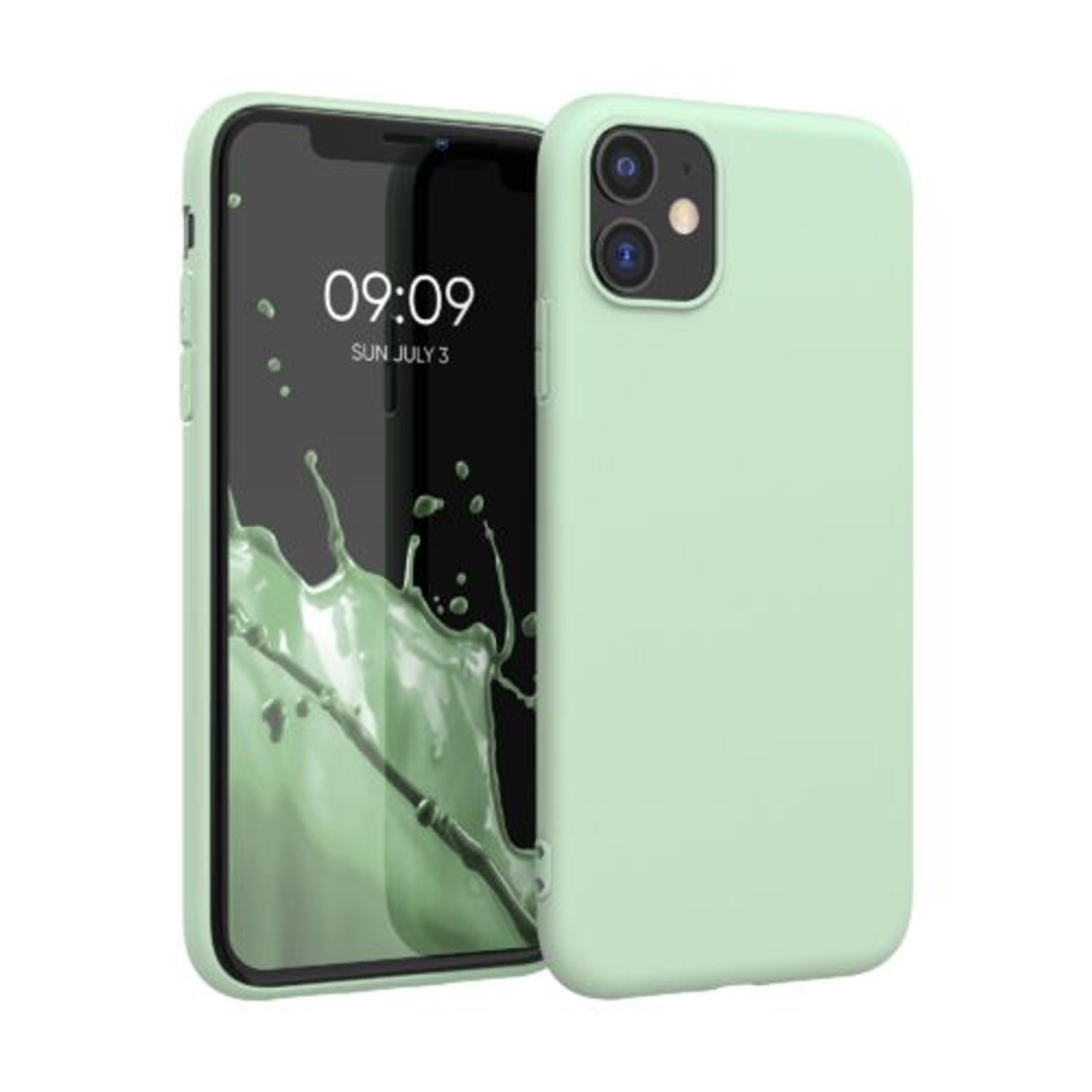 Husa pentru Apple iPhone 11, Silicon, Verde, 49787.50 fotografia produsului