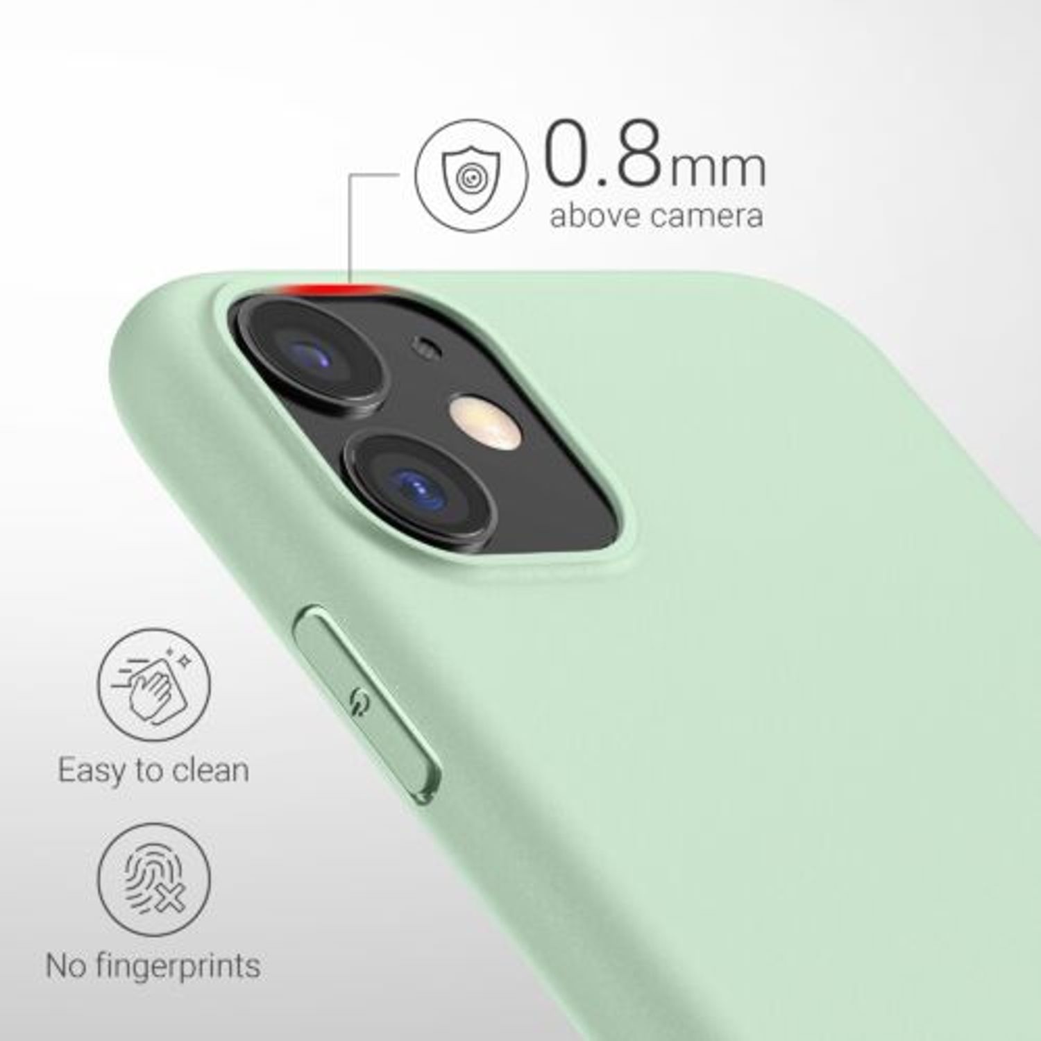 Husa pentru Apple iPhone 11, Silicon, Verde, 49787.50 fotografia produsului View 4 L