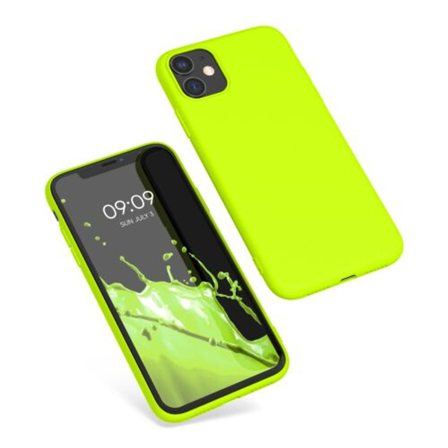 Husa pentru Apple iPhone 11, Silicon, Galben, 49783.75 fotografia produsului View 2 L