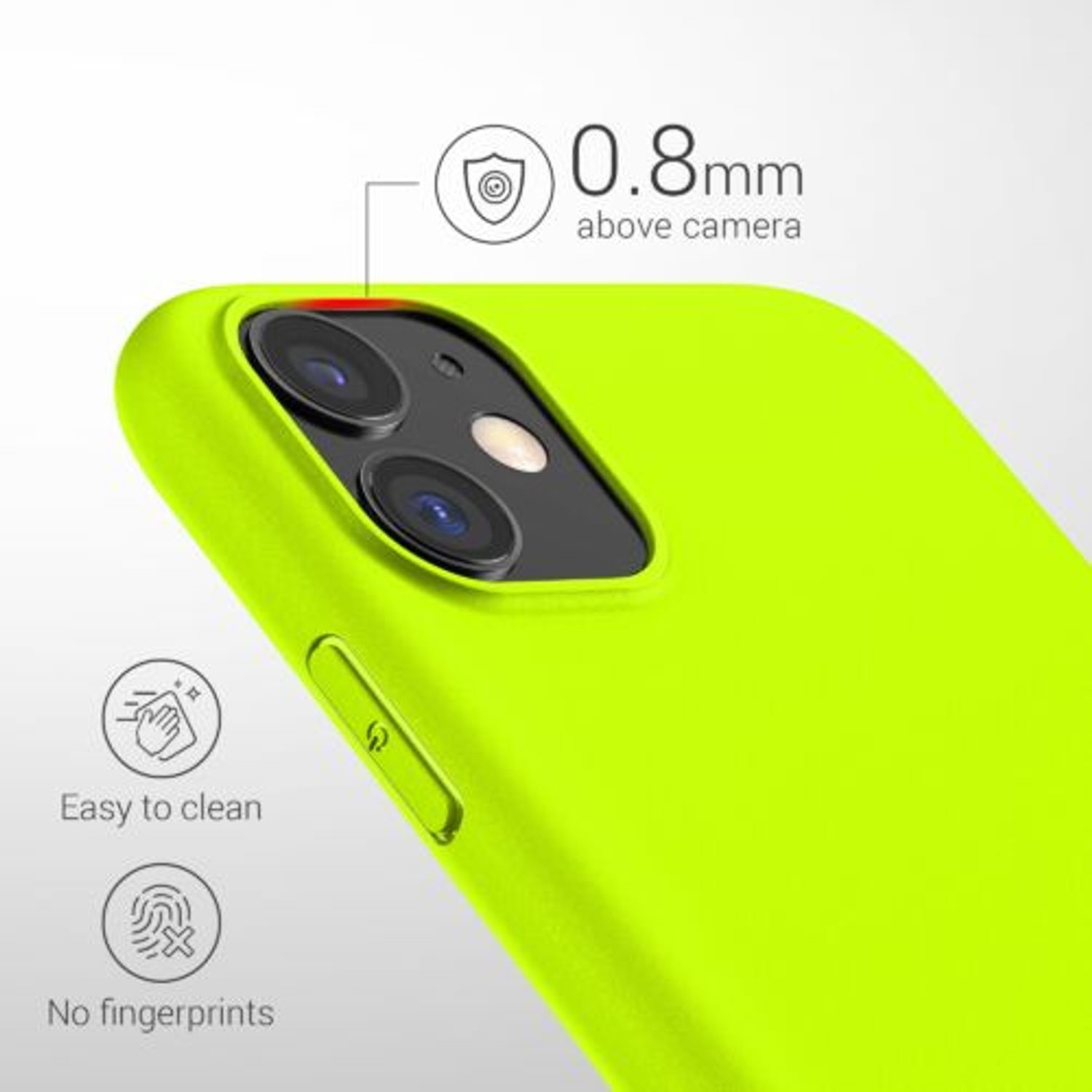 Husa pentru Apple iPhone 11, Silicon, Galben, 49783.75 fotografia produsului View 4 L