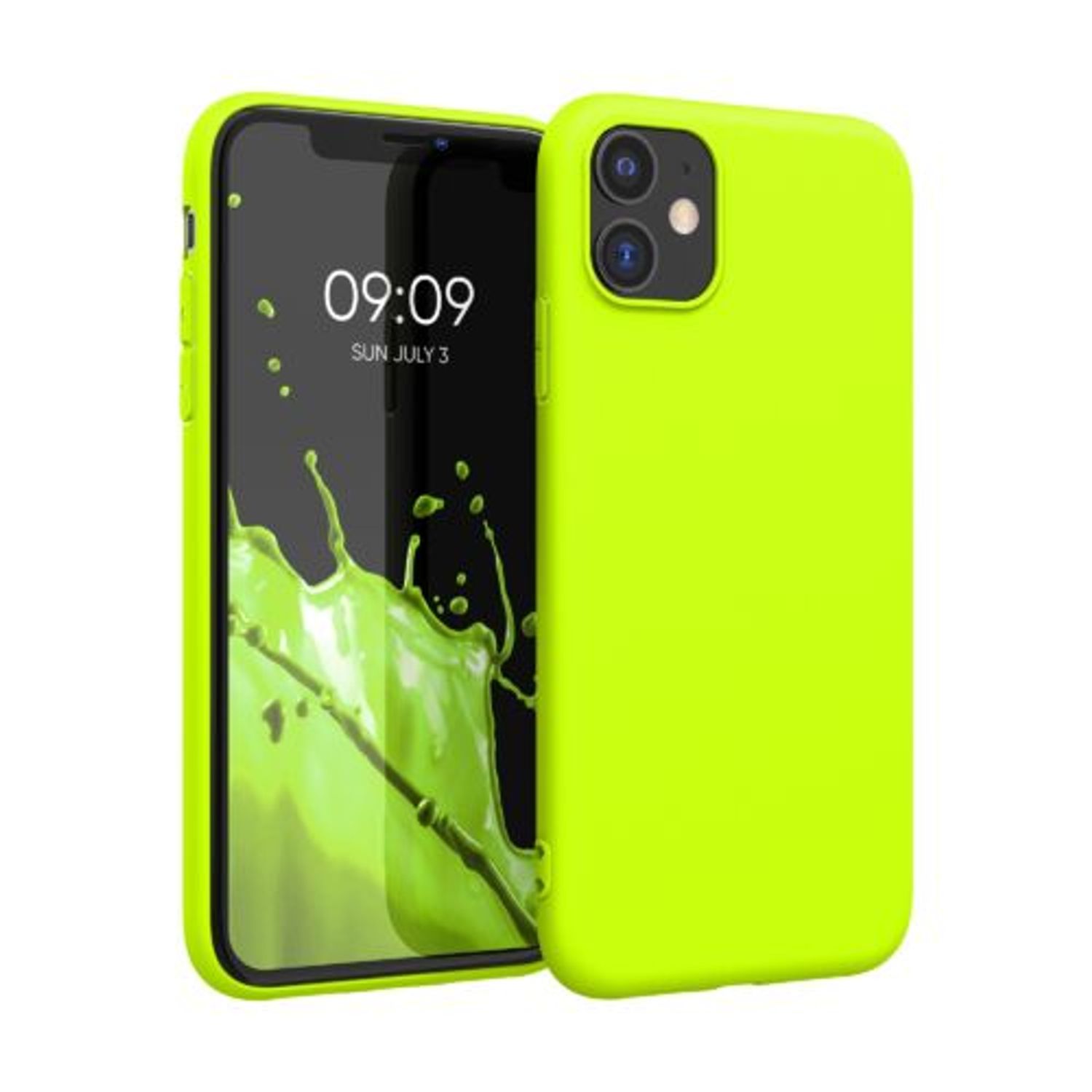 Husa pentru Apple iPhone 11, Silicon, Galben, 49783.75 fotografia produsului