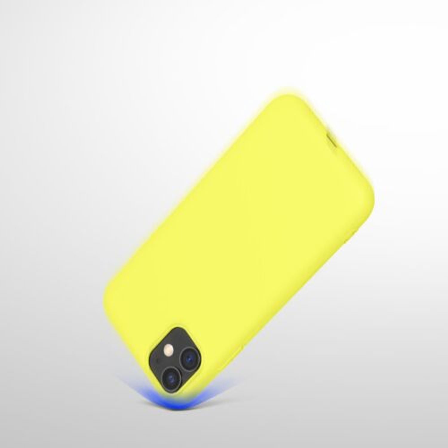 Husa pentru Apple iPhone 11, Silicon, Galben, 49787.119 fotografia produsului View 10 L
