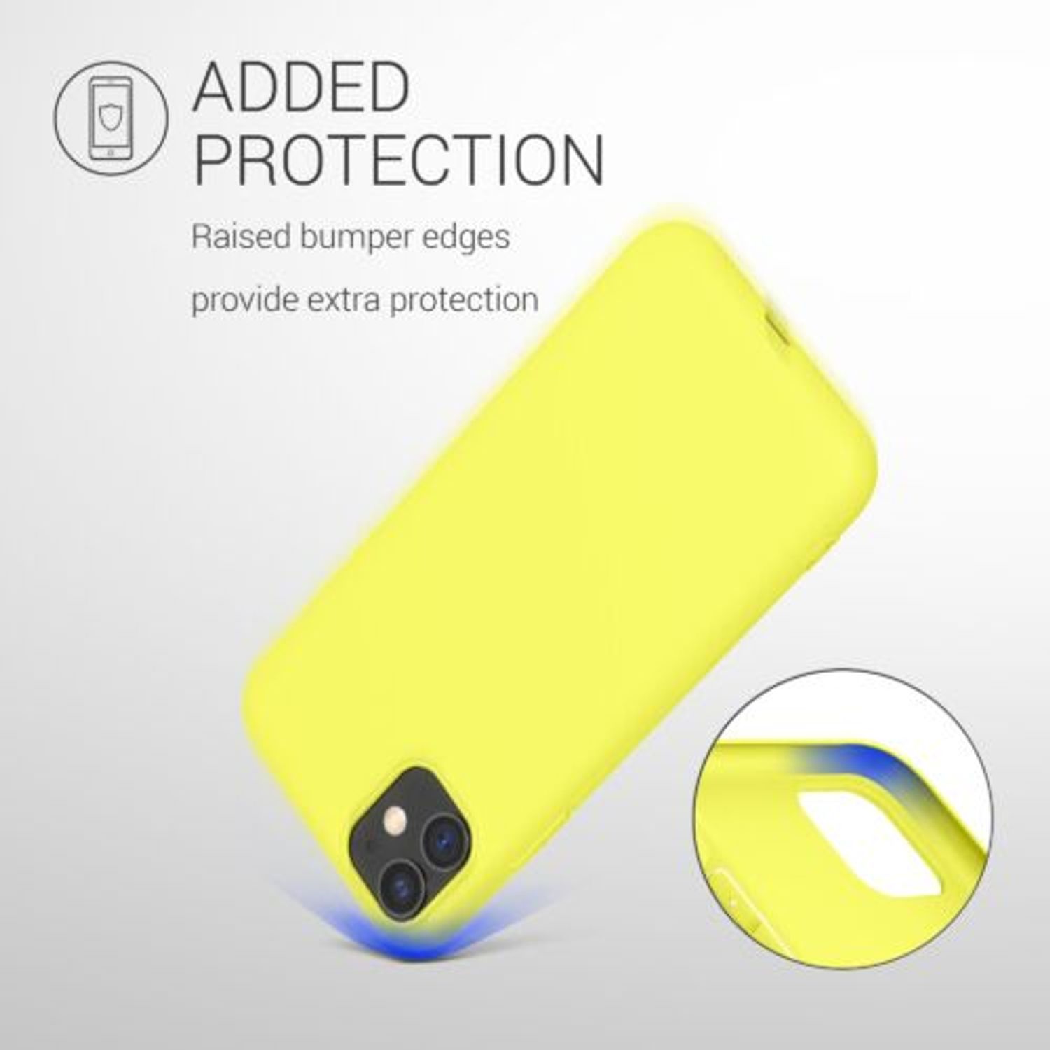 Husa pentru Apple iPhone 11, Silicon, Galben, 49787.119 fotografia produsului View 7 L