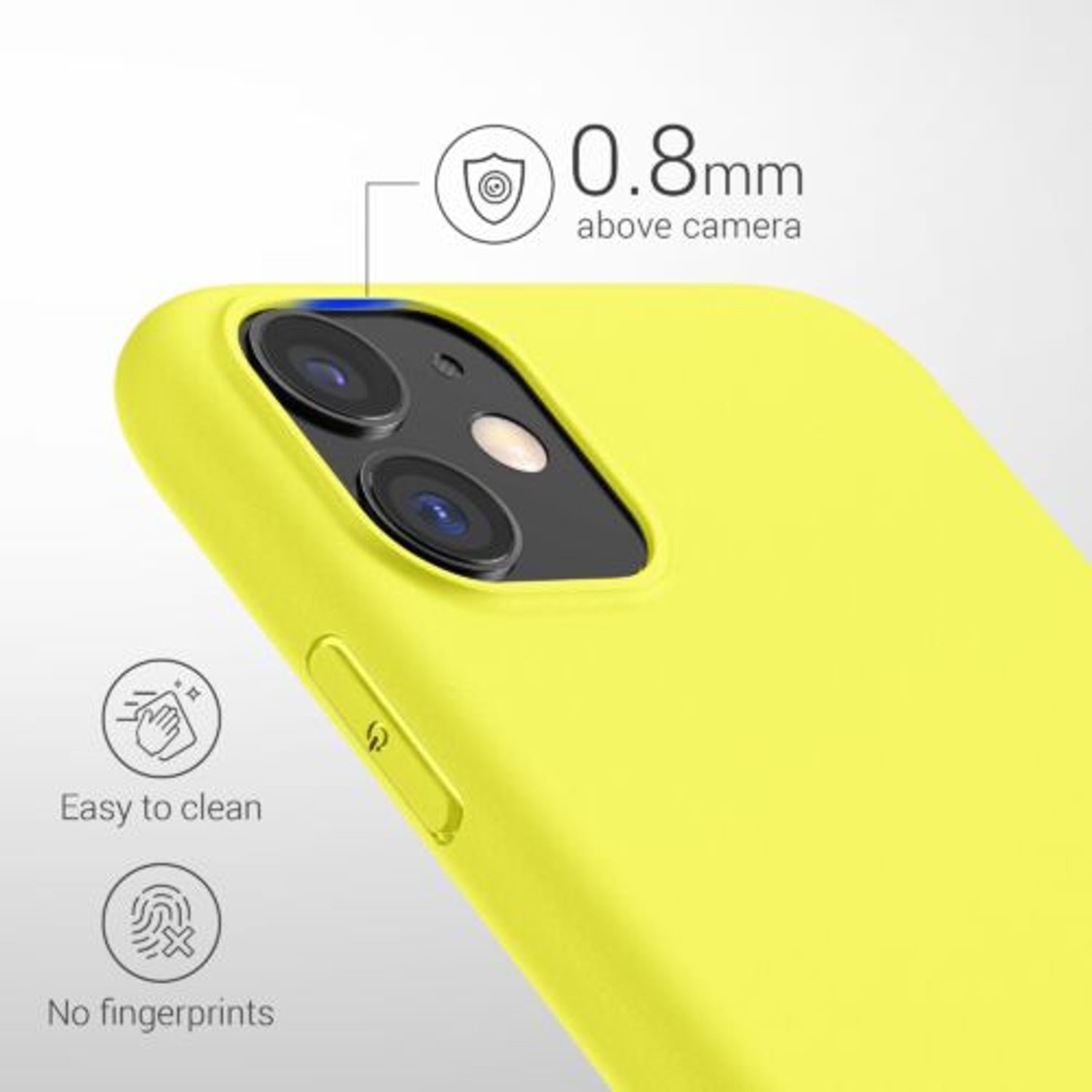 Husa pentru Apple iPhone 11, Silicon, Galben, 49787.119 fotografia produsului View 4 L