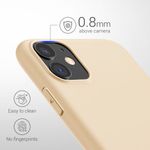 Husa pentru Apple iPhone 11, Silicon, Crem, 49787.125 fotografia produsului View 3 S