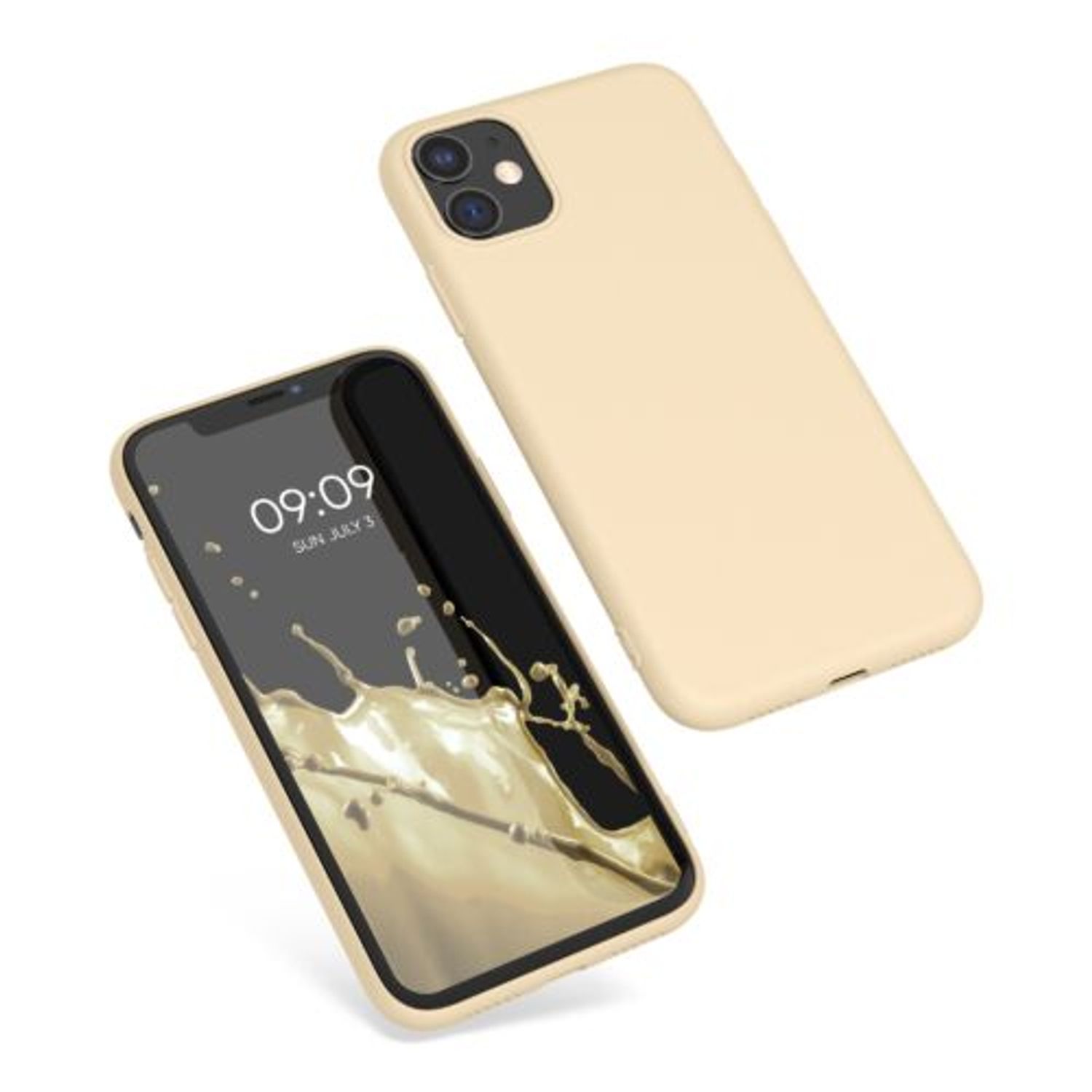 Husa pentru Apple iPhone 11, Silicon, Crem, 49787.125 fotografia produsului View 2 L