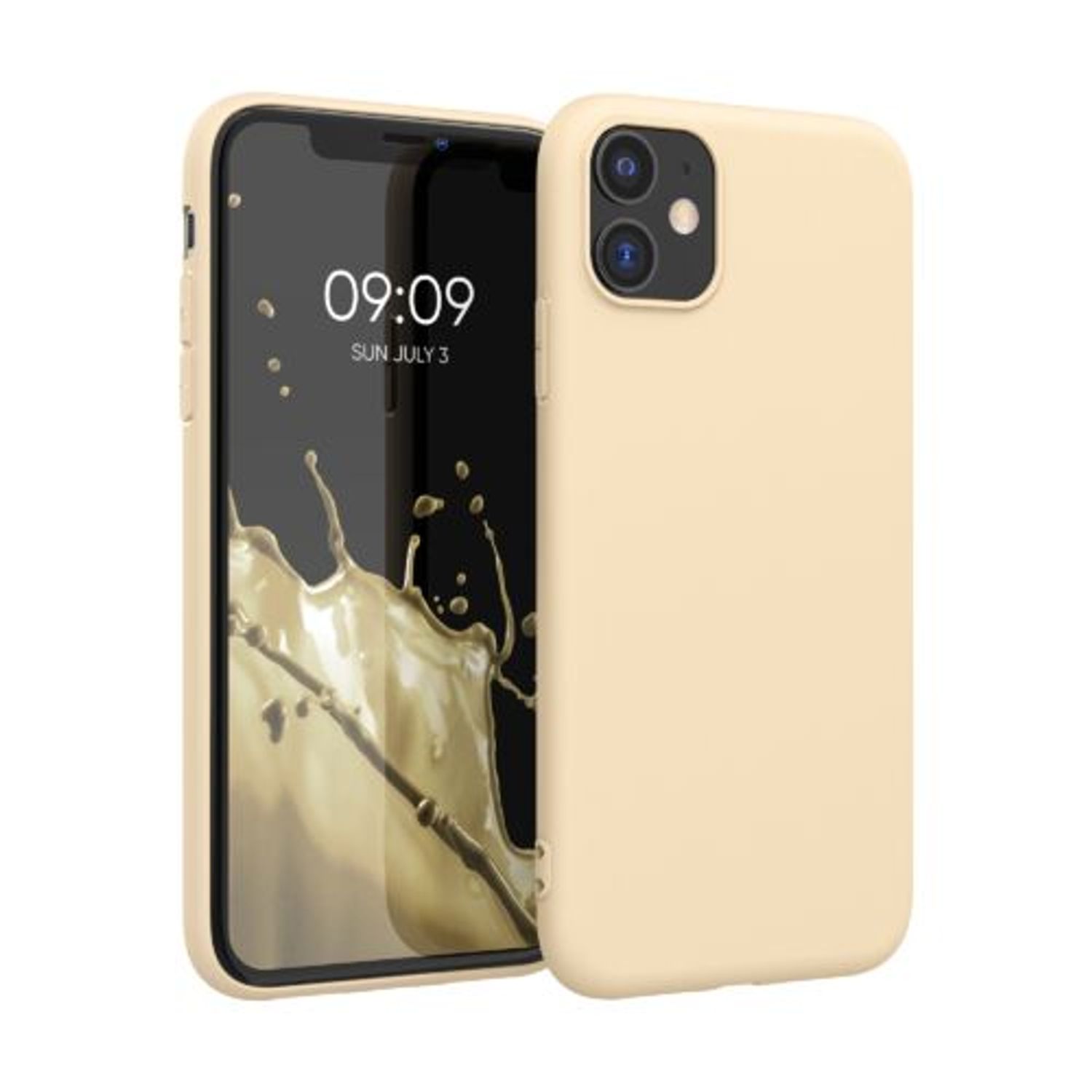 Husa pentru Apple iPhone 11, Silicon, Crem, 49787.125 fotografia produsului