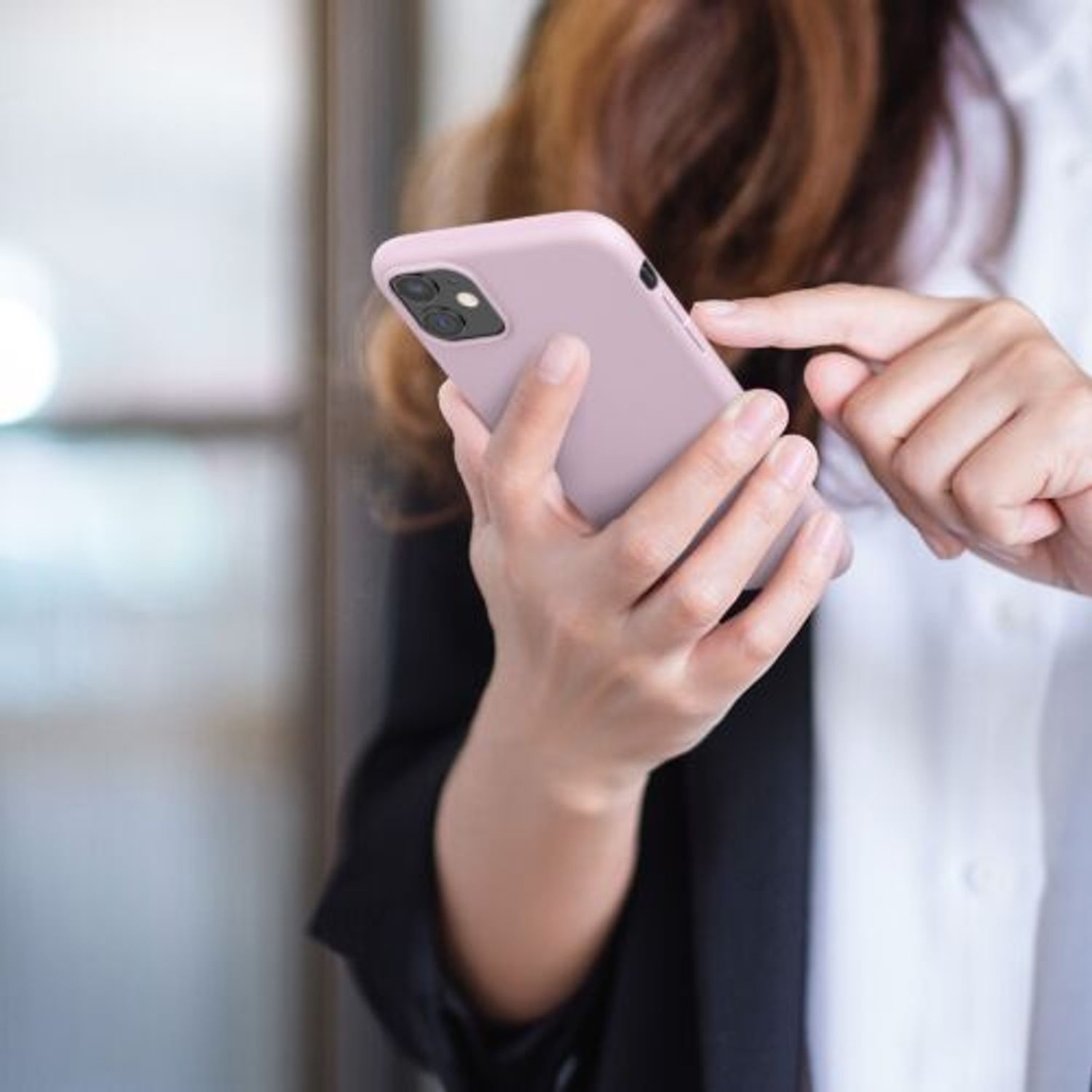 Husa pentru Apple iPhone 11, Silicon, Mov, 49787.140 fotografia produsului View 3 L