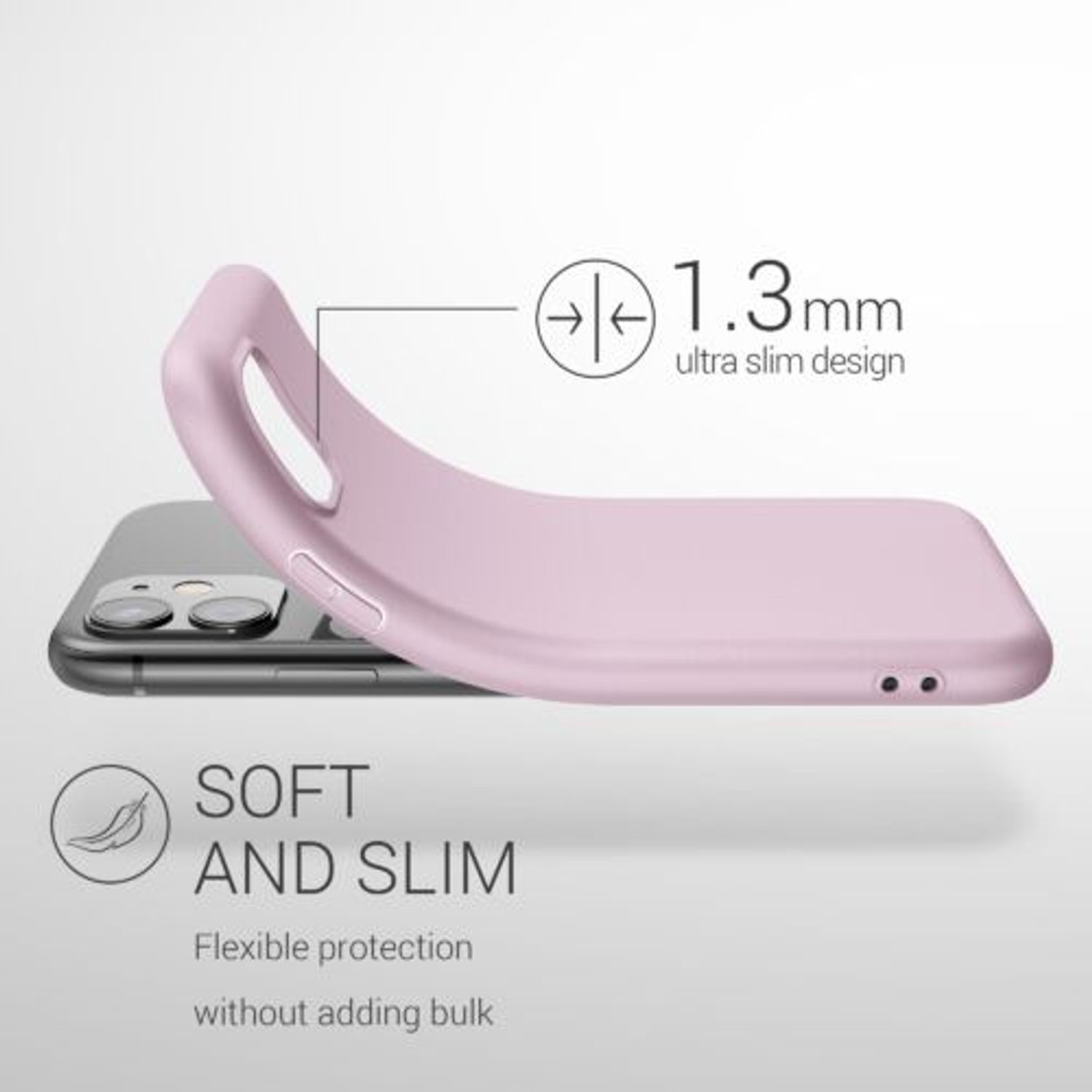 Husa pentru Apple iPhone 11, Silicon, Mov, 49787.140 fotografia produsului View 6 L