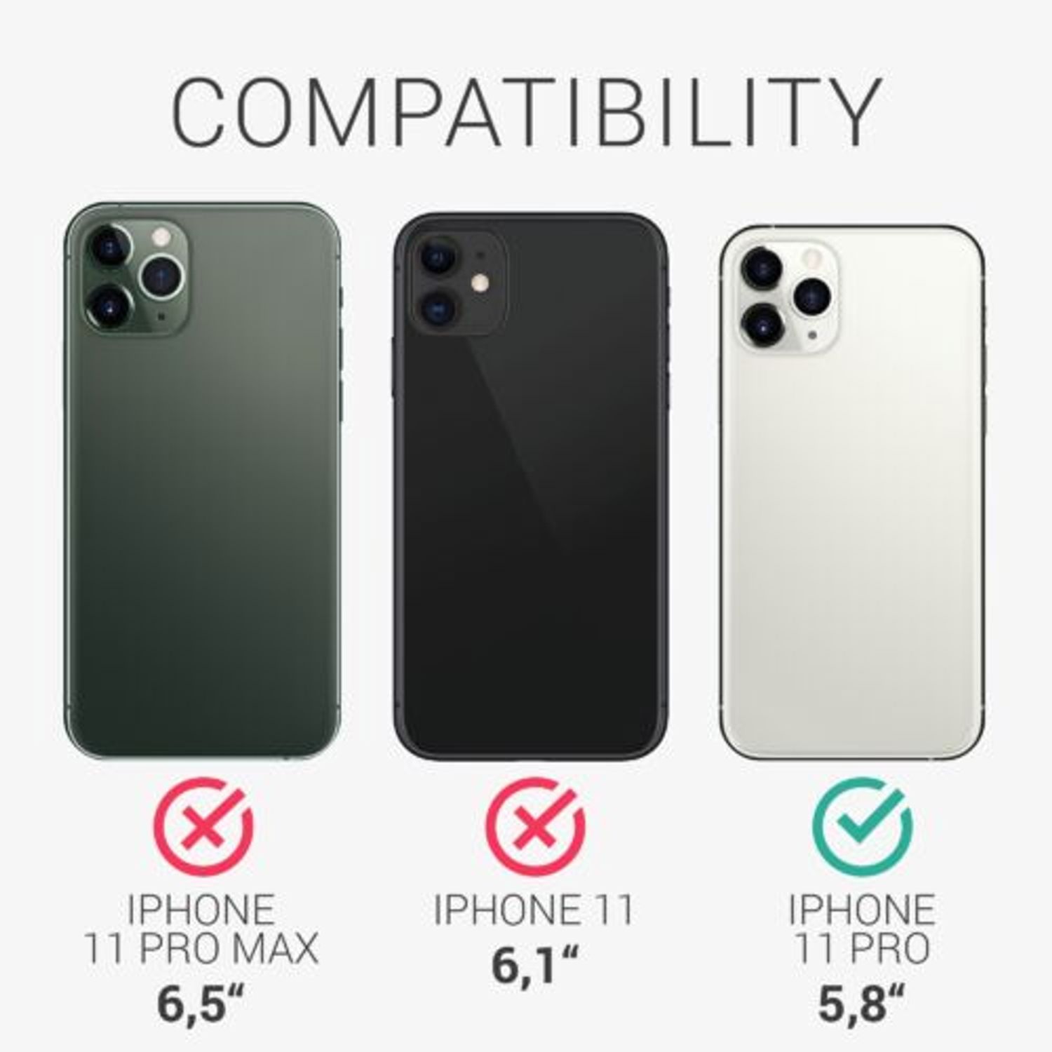 Husa pentru iPhone 11 Pro, Silicon, Negru, 55765.01 fotografia produsului View 4 L