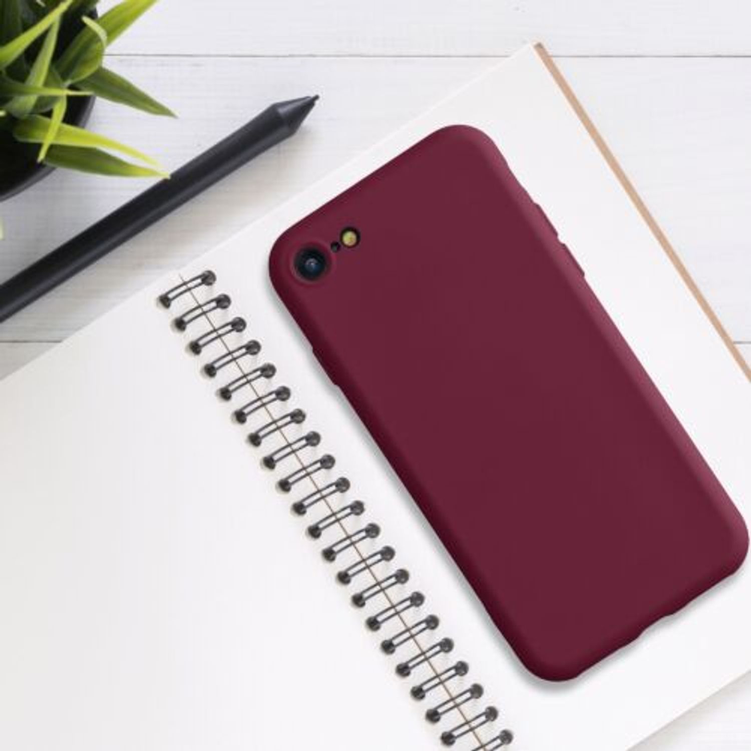Husa pentru Apple iPhone 8/iPhone 7/iPhone SE 2, Silicon, Mov, 49979.209 fotografia produsului View 6 L