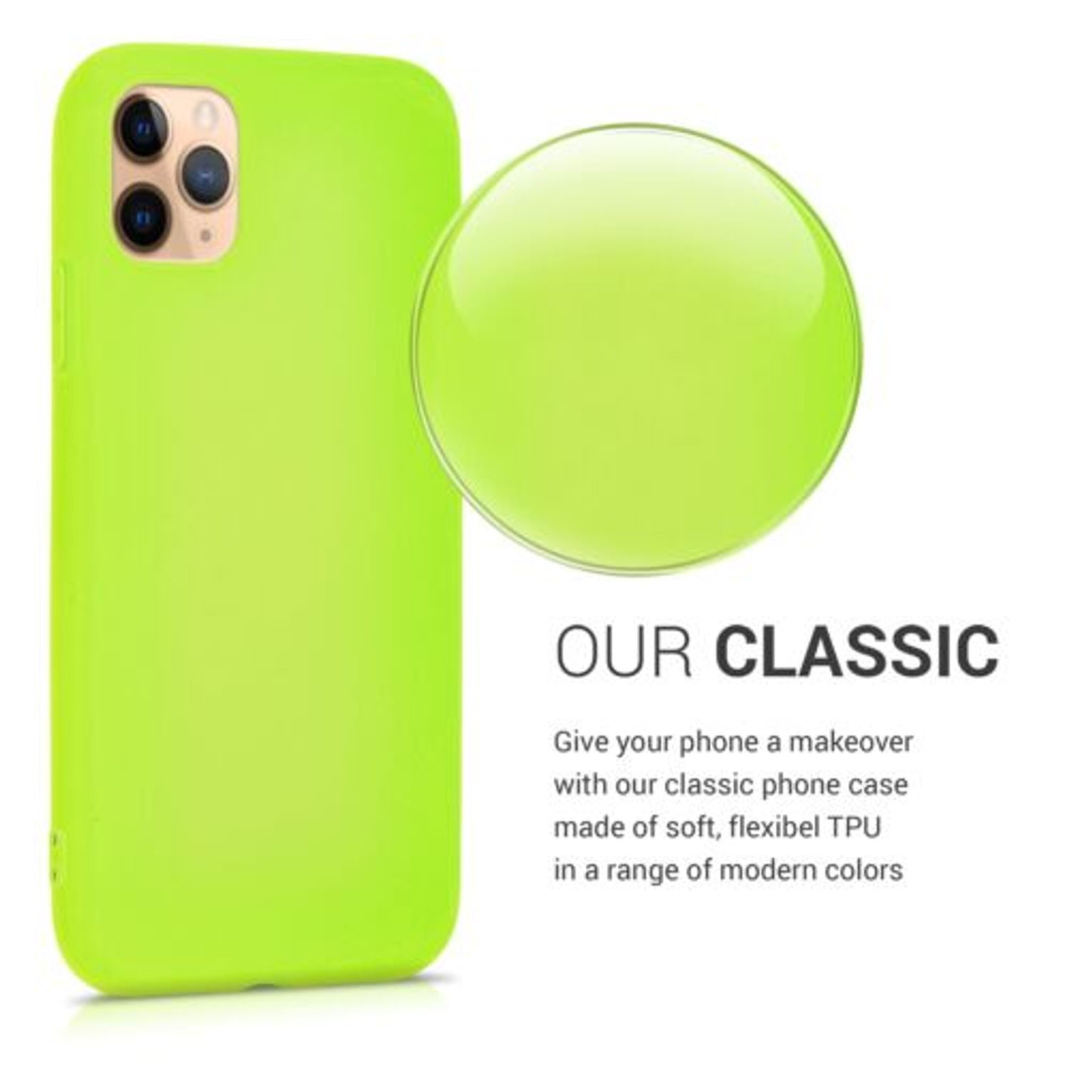 Husa pentru Apple iPhone 11 Pro, Silicon, Galben, 49781.75 fotografia produsului View 4 L