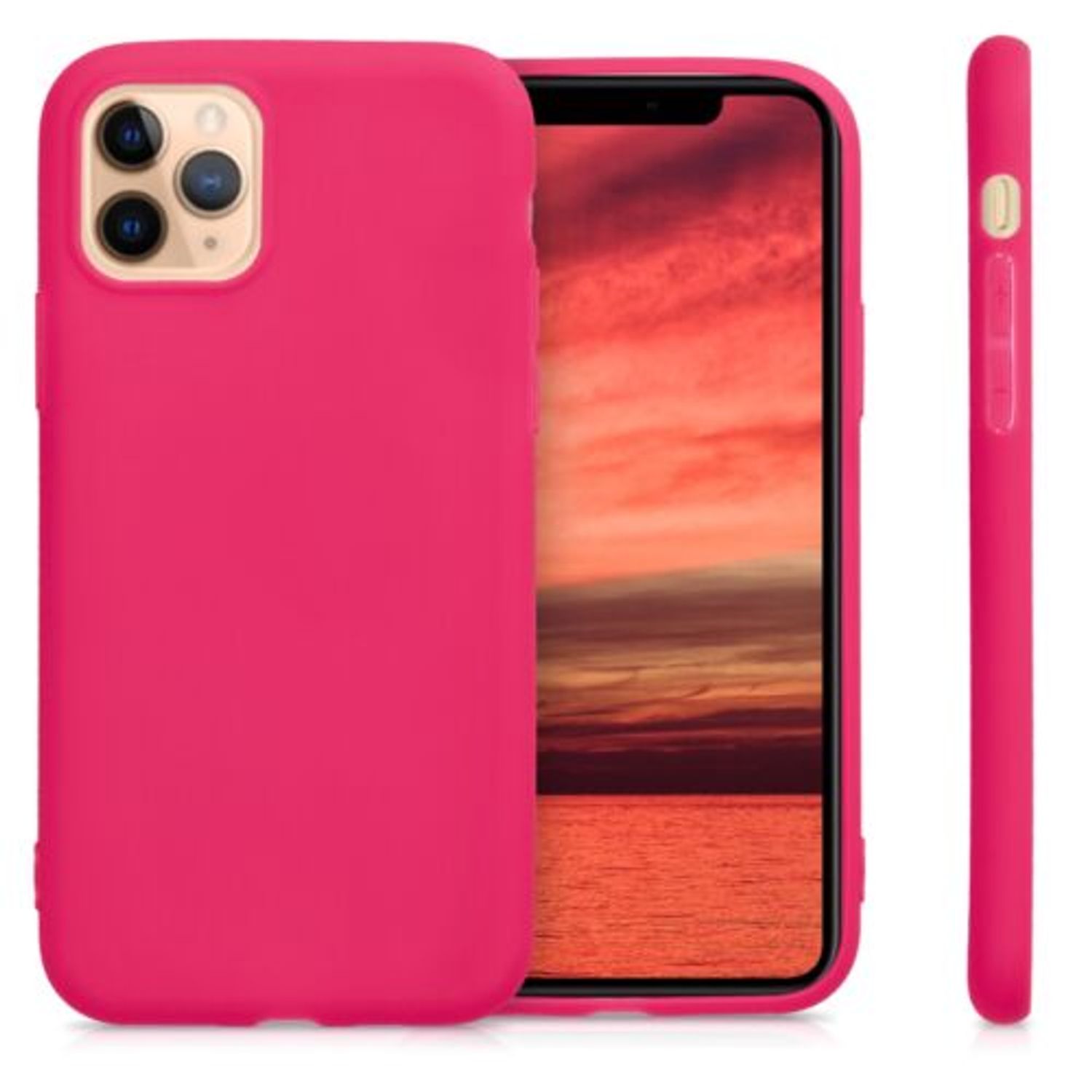 Husa pentru Apple iPhone 11 Pro, Silicon, Roz, 49781.77 fotografia produsului View 2 L
