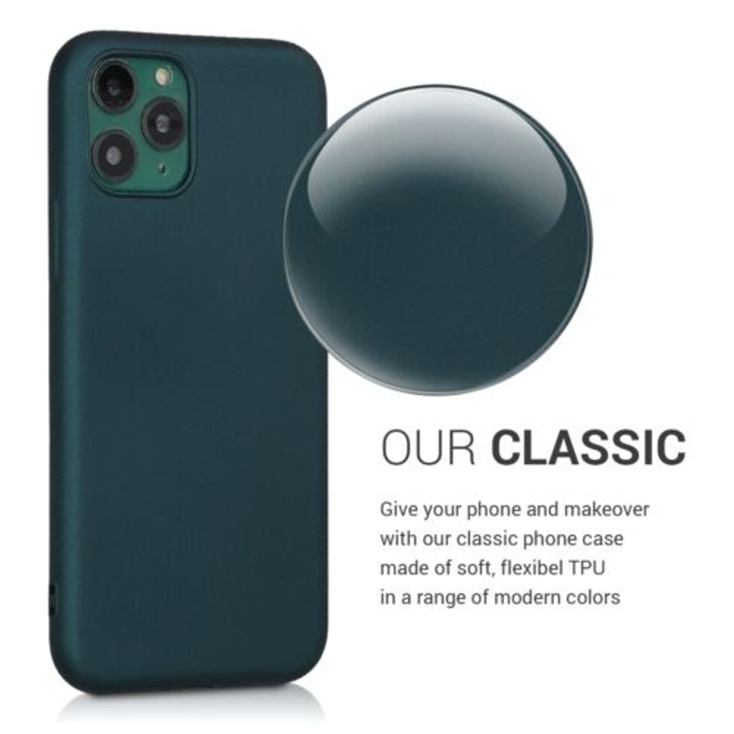 Husa pentru Apple iPhone 11 Pro, Silicon, Verde, 50760.14 fotografia produsului View 6 L