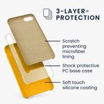 Husa pentru iPhone 8/iPhone 7/iPhone SE 2, Silicon, Portocaliu, 40225.201 fotografia produsului View 4 S
