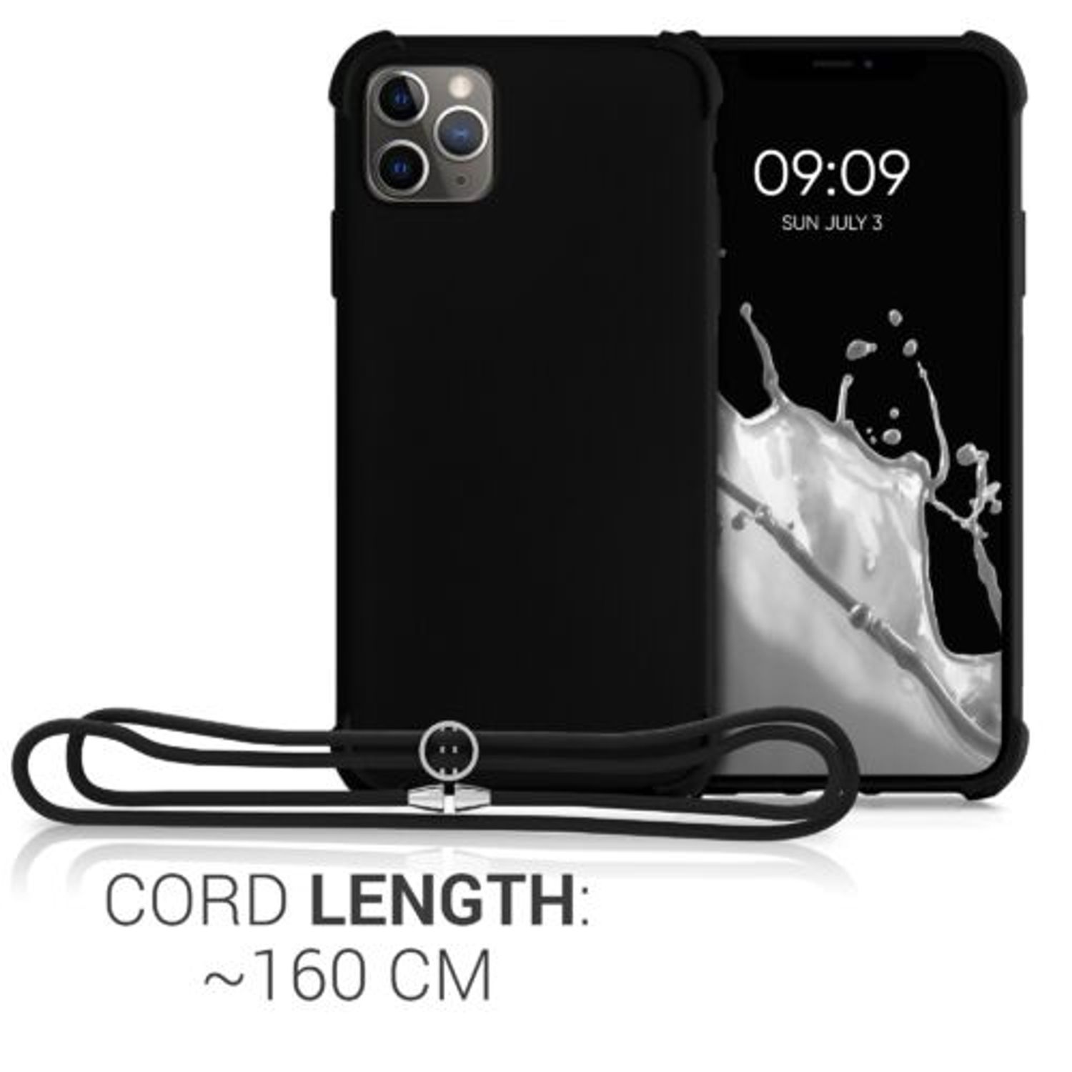 Husa pentru iPhone 11 Pro Max, Silicon, Negru, 55764.01 fotografia produsului View 4 L