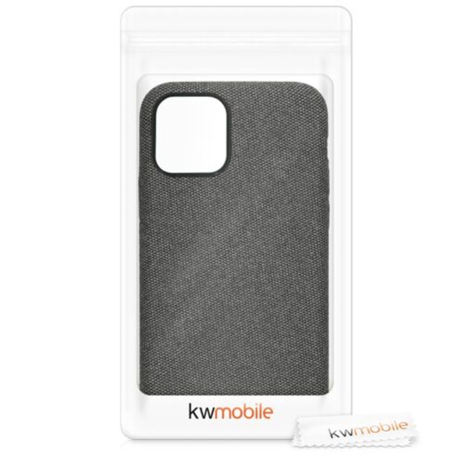 Husa pentru Apple iPhone 11 Pro Max, Textil, Gri, 49806.22 fotografia produsului View 8 L