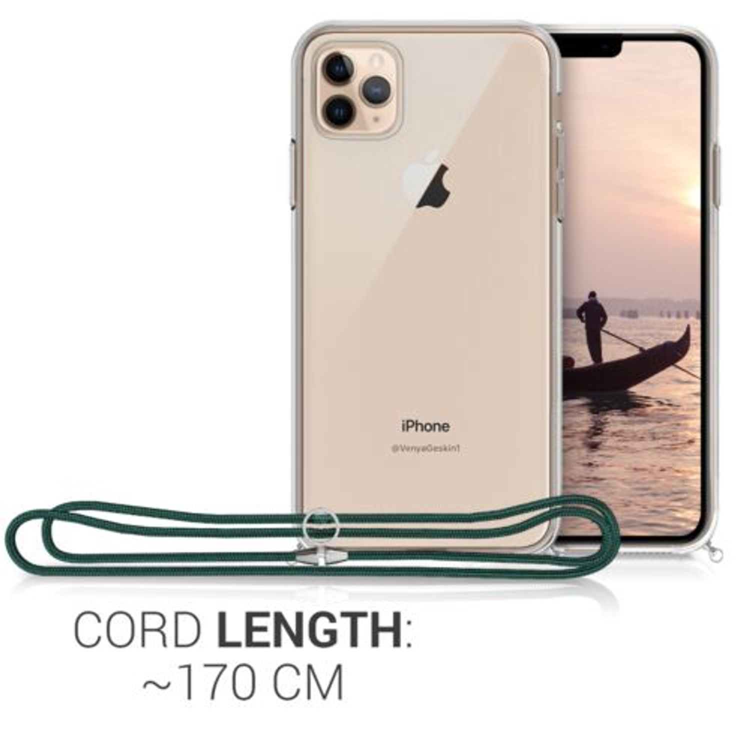 Husa pentru Apple iPhone 11 Pro Max, Silicon, Transparent, 49741.08 fotografia produsului View 4 L