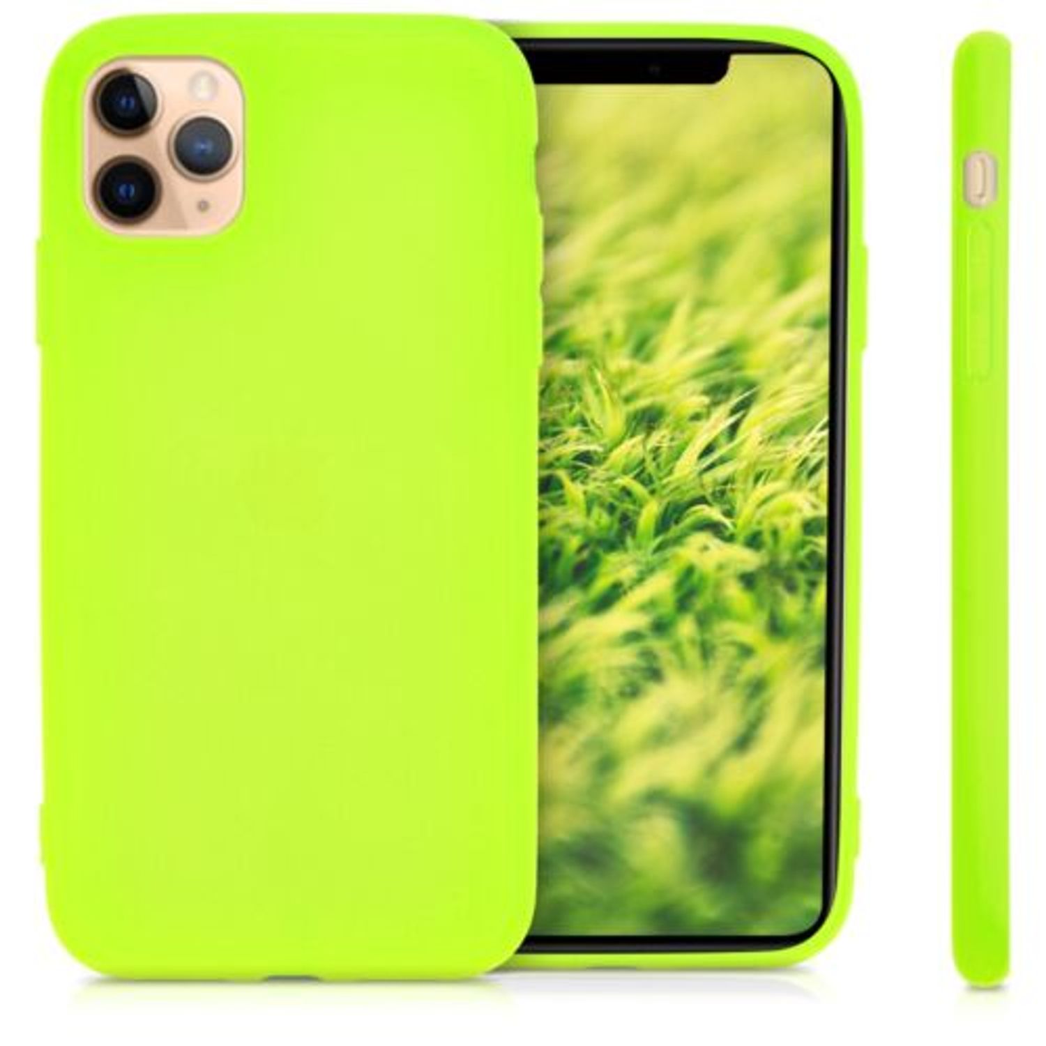 Husa pentru Apple iPhone 11 Pro Max, Silicon, Galben, 49782.75 fotografia produsului View 2 L