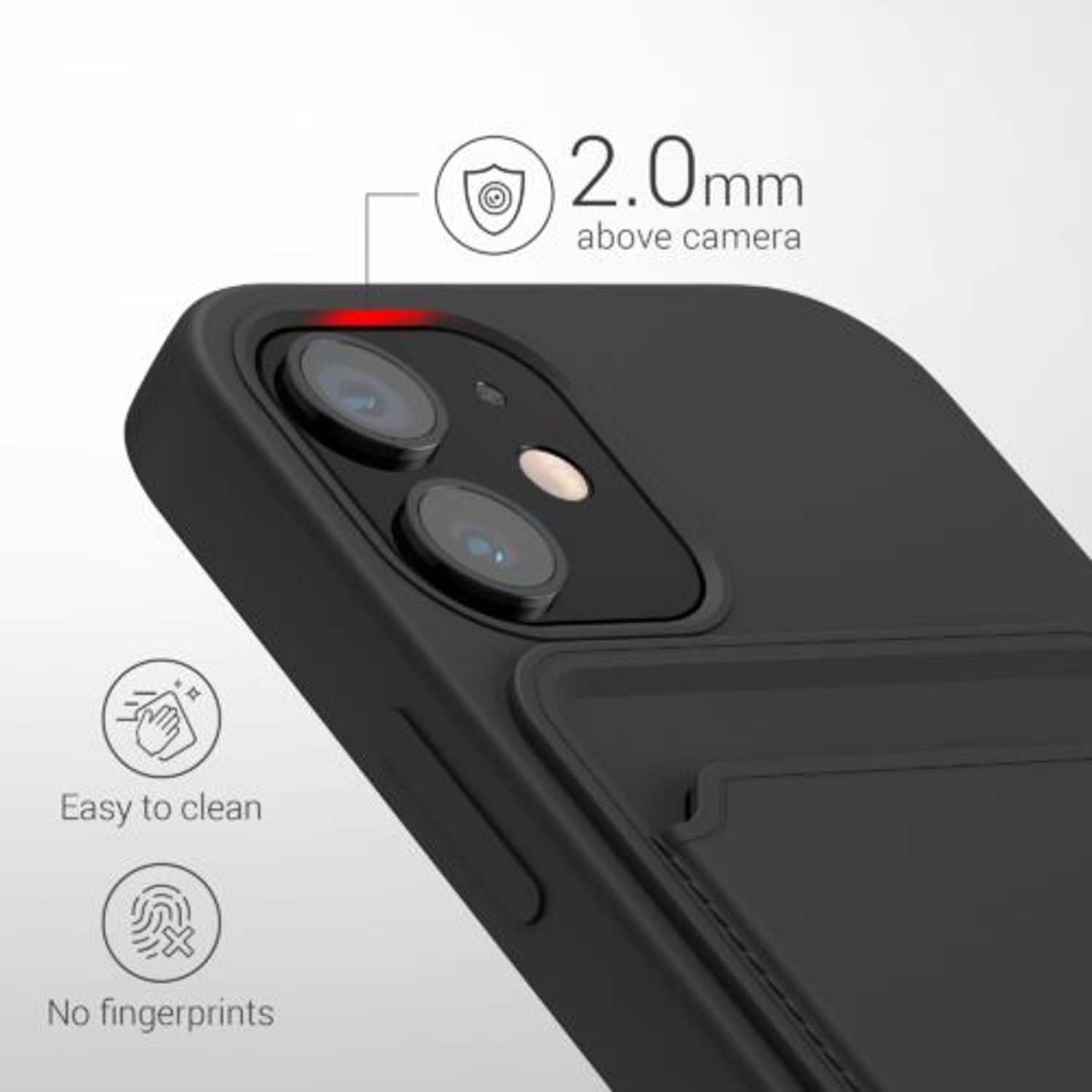 Husa pentru iPhone 12 Mini, Silicon, Negru, 55111.01 fotografia produsului View 8 L