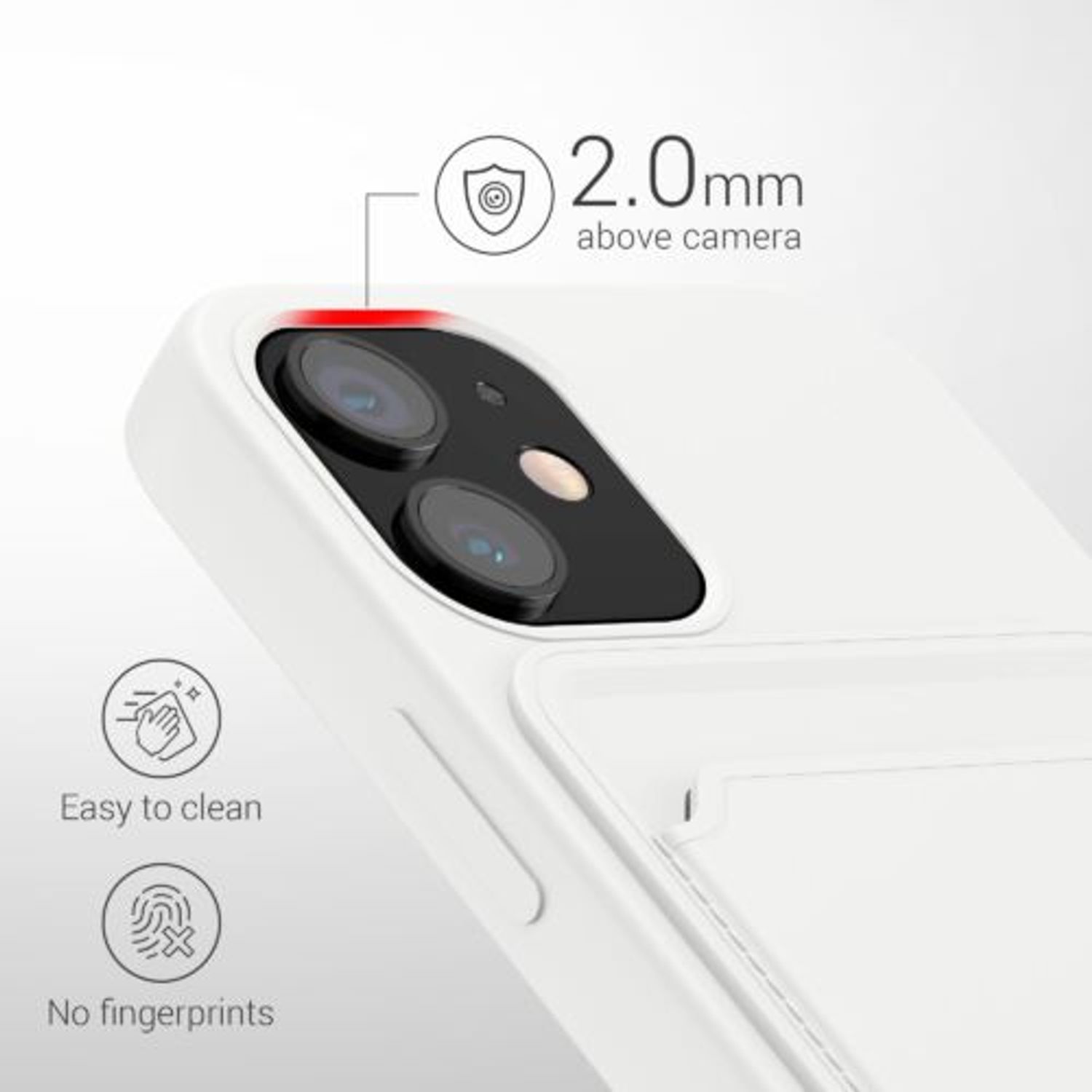 Husa pentru iPhone 12 Mini, Silicon, Alb, 55111.02 fotografia produsului View 5 L